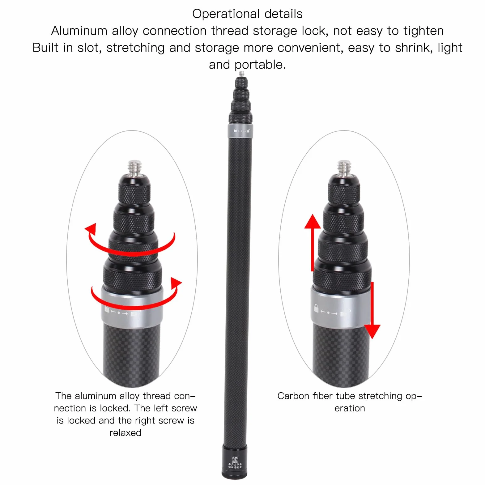 Selfie Stick Sport Camera Telescopic do X3 One Rs Go 2 X2