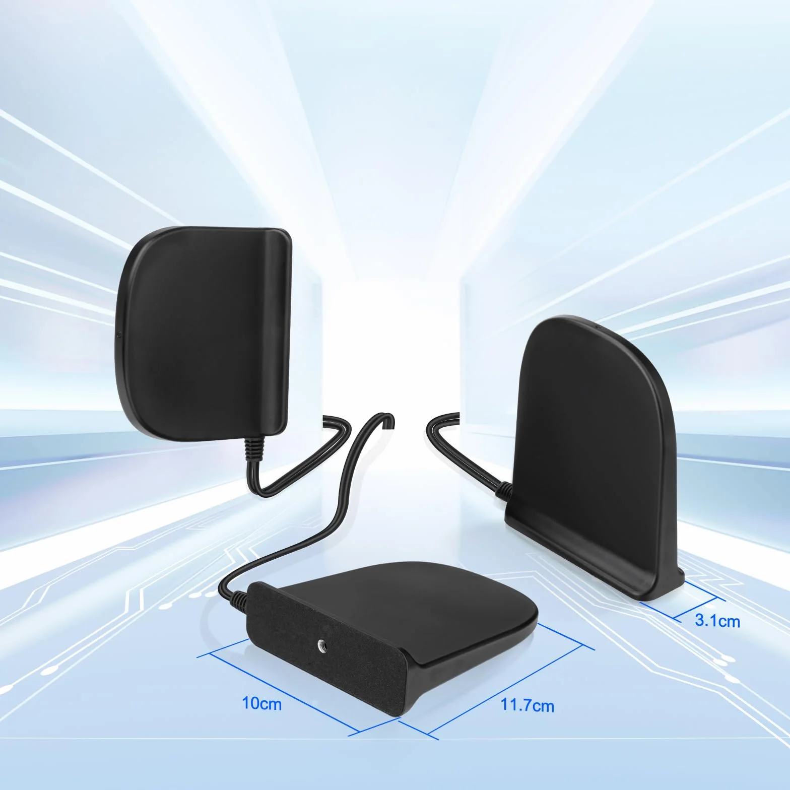 Eightwood Antena 5G LTE 4G 10dBi SMA wtyczka Dual Band MIMO antena z podstawą magnetyczną antena wielokierunkowa + kabel 2 m do mobilnego hotspotu GSM CPE kamera do monitoringu IoT Smart Home