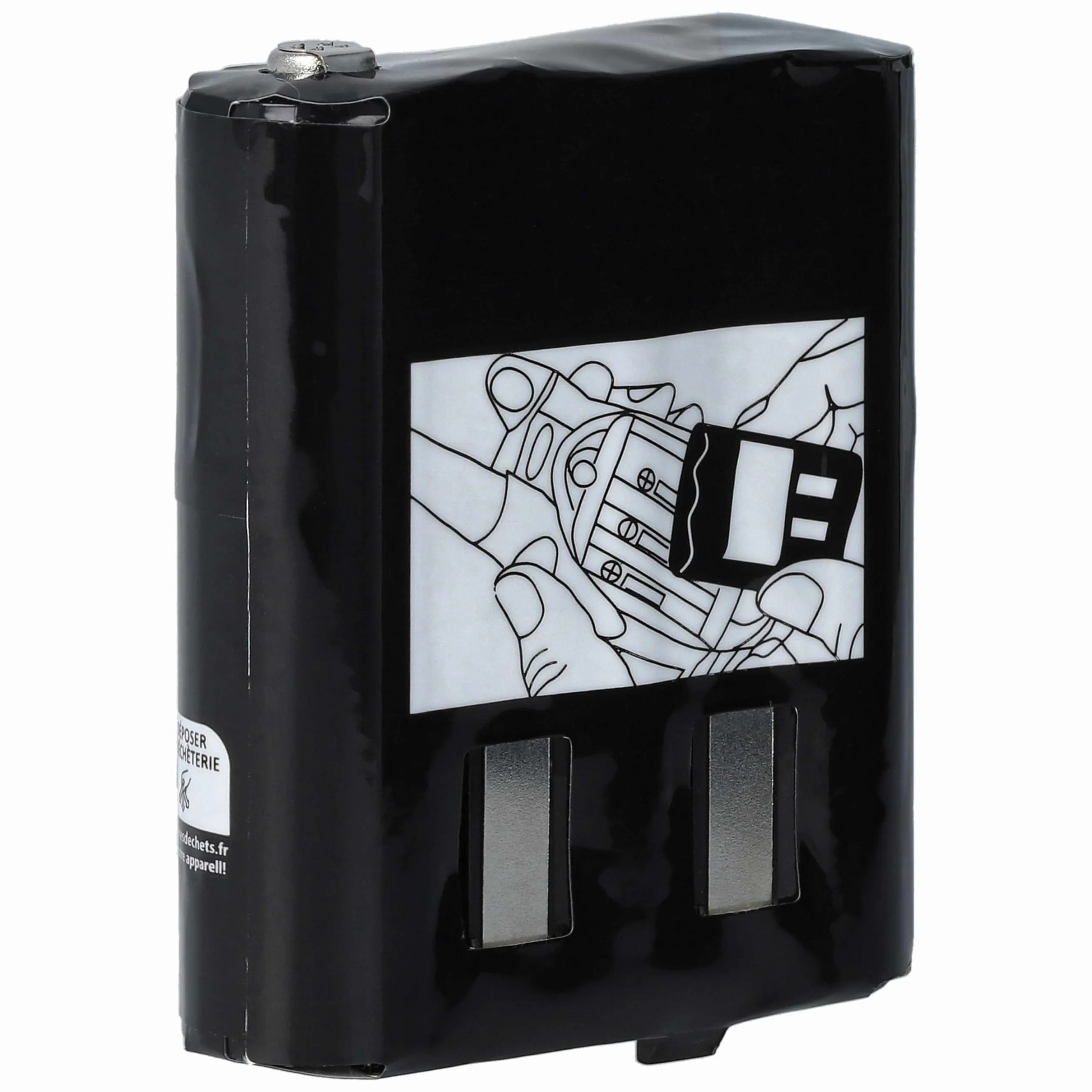 vhbw Zestaw 5 baterii zamiennik Motorola NNTN4385 PMNN4477 NNTN4384 PMNN4477A PMNN4477AR do radia 1500mAh 3,6V NiMH