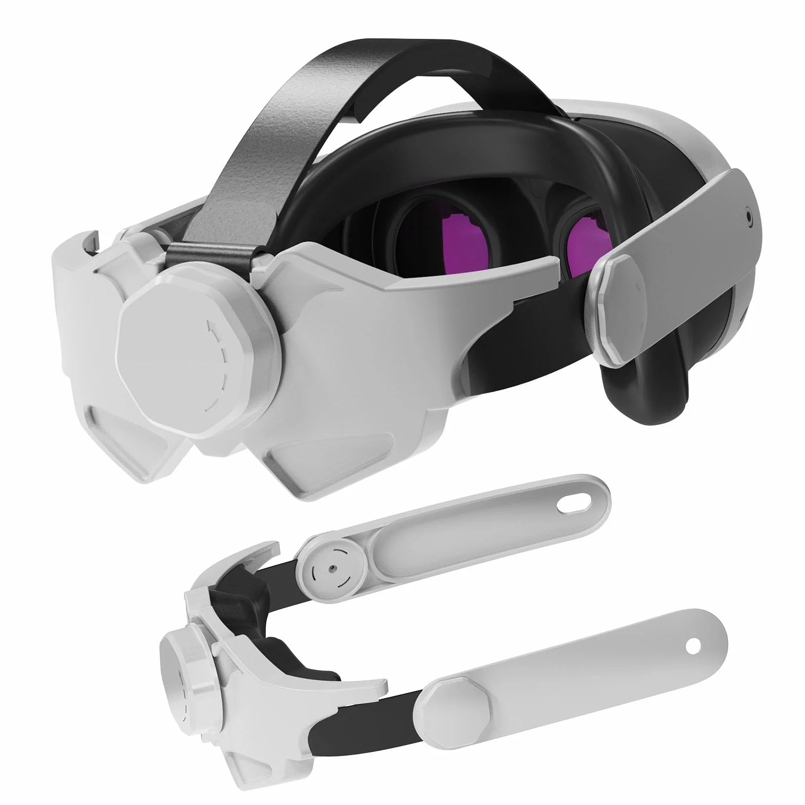 Pasek na głowę do Meta Quest 3 VR, Pasek Comfort Elite do Akcesoriów Oculus Quest 3 Regulowany Zamiennik Paska Elite Zapewniający Większe Wsparcie Komfortu i Zmniejszający Nacisk