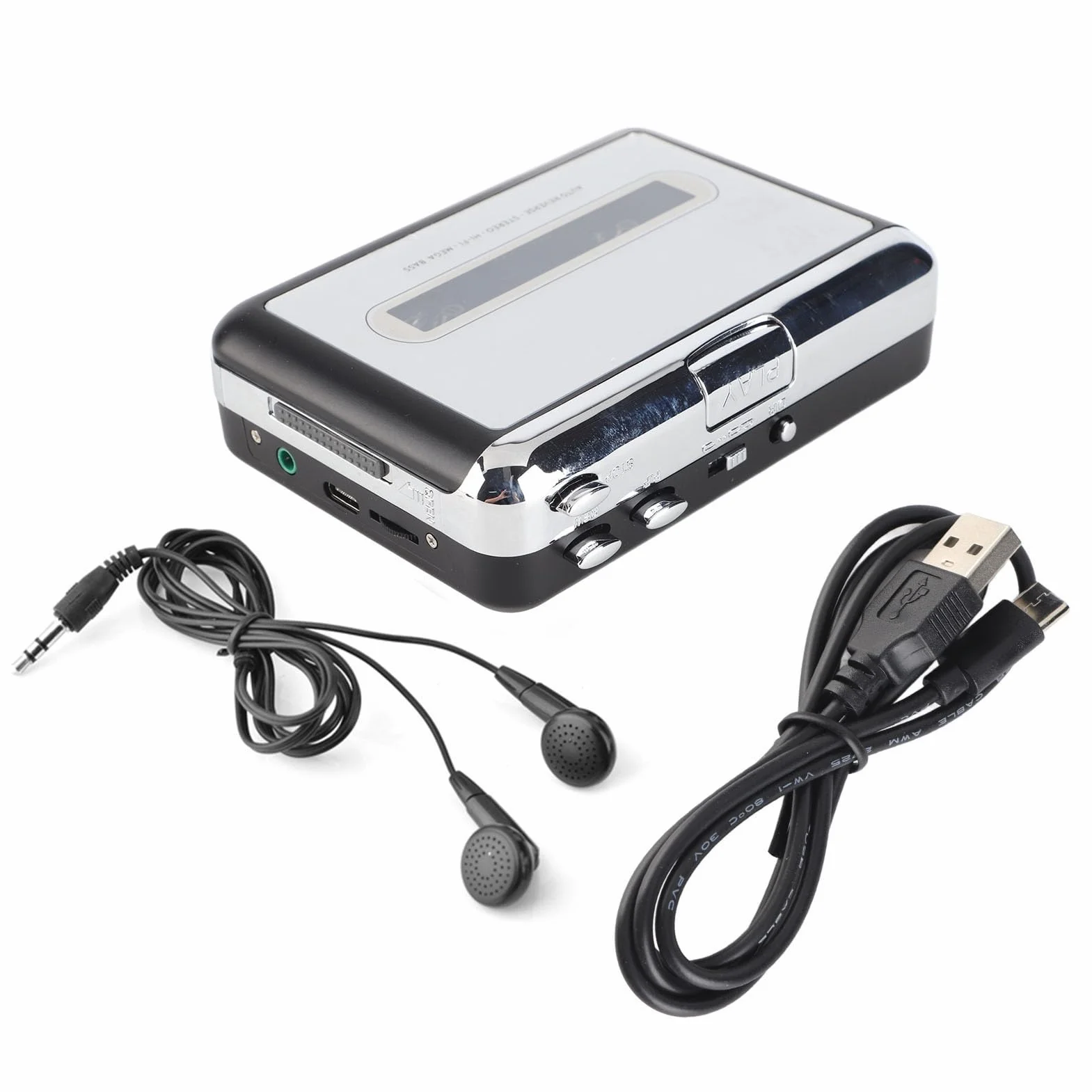 Magnetofon USB przenośny kasetowy konwerter MP3