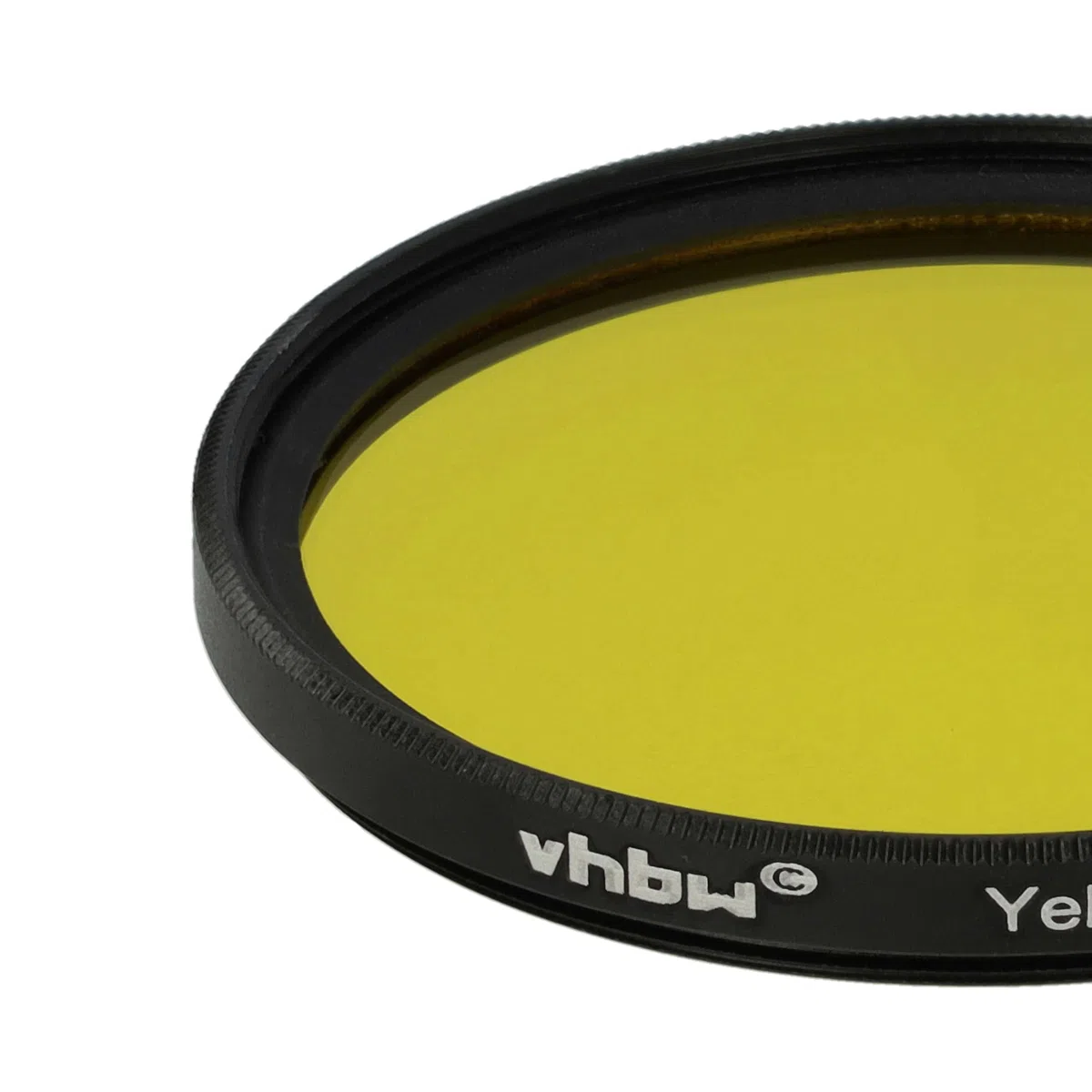 vhbw Uniwersalny kolorowy filtr żółty do obiektywów aparatu z gwintem filtra 55 mm - żółty filtr