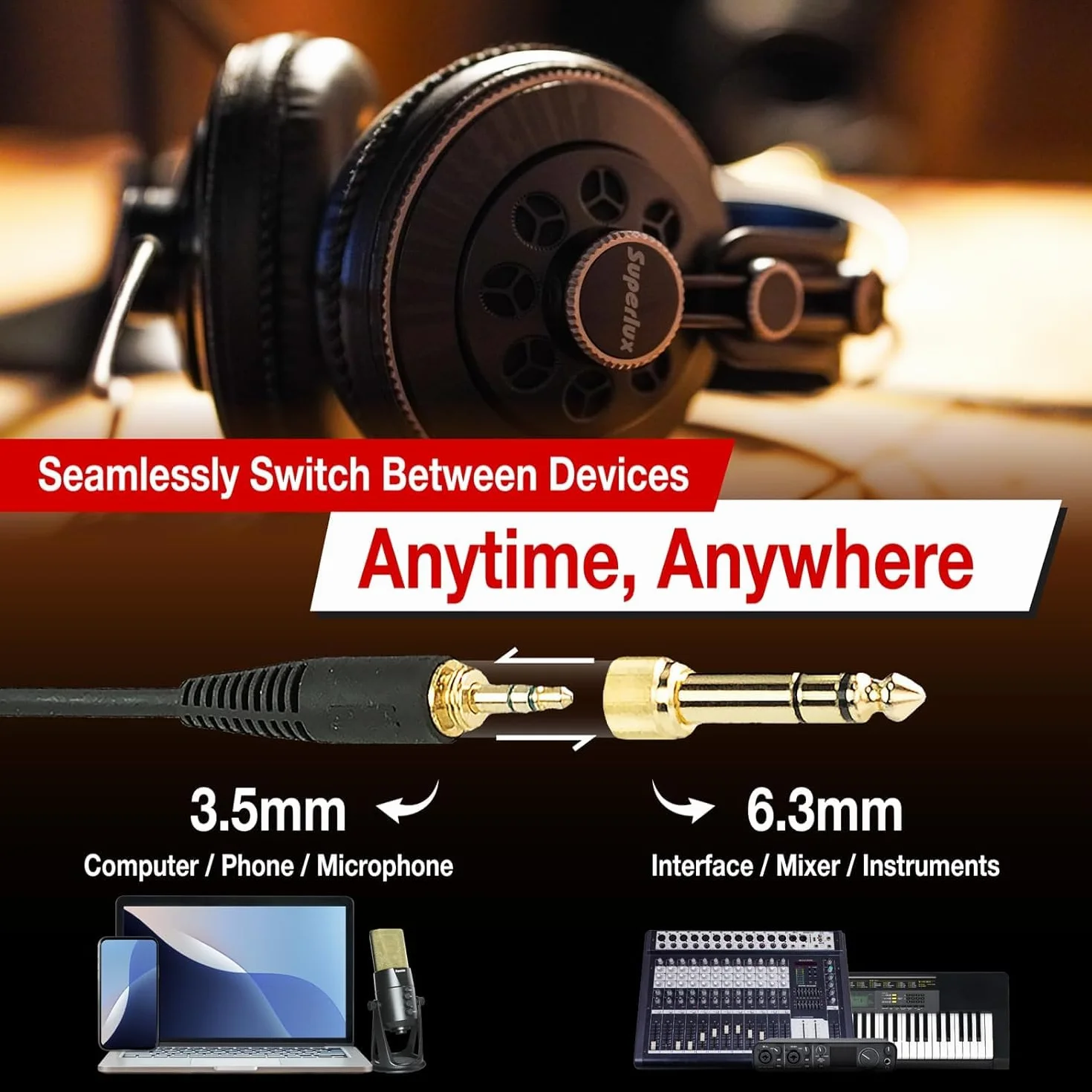 Superlux HD681B słuchawki, szare