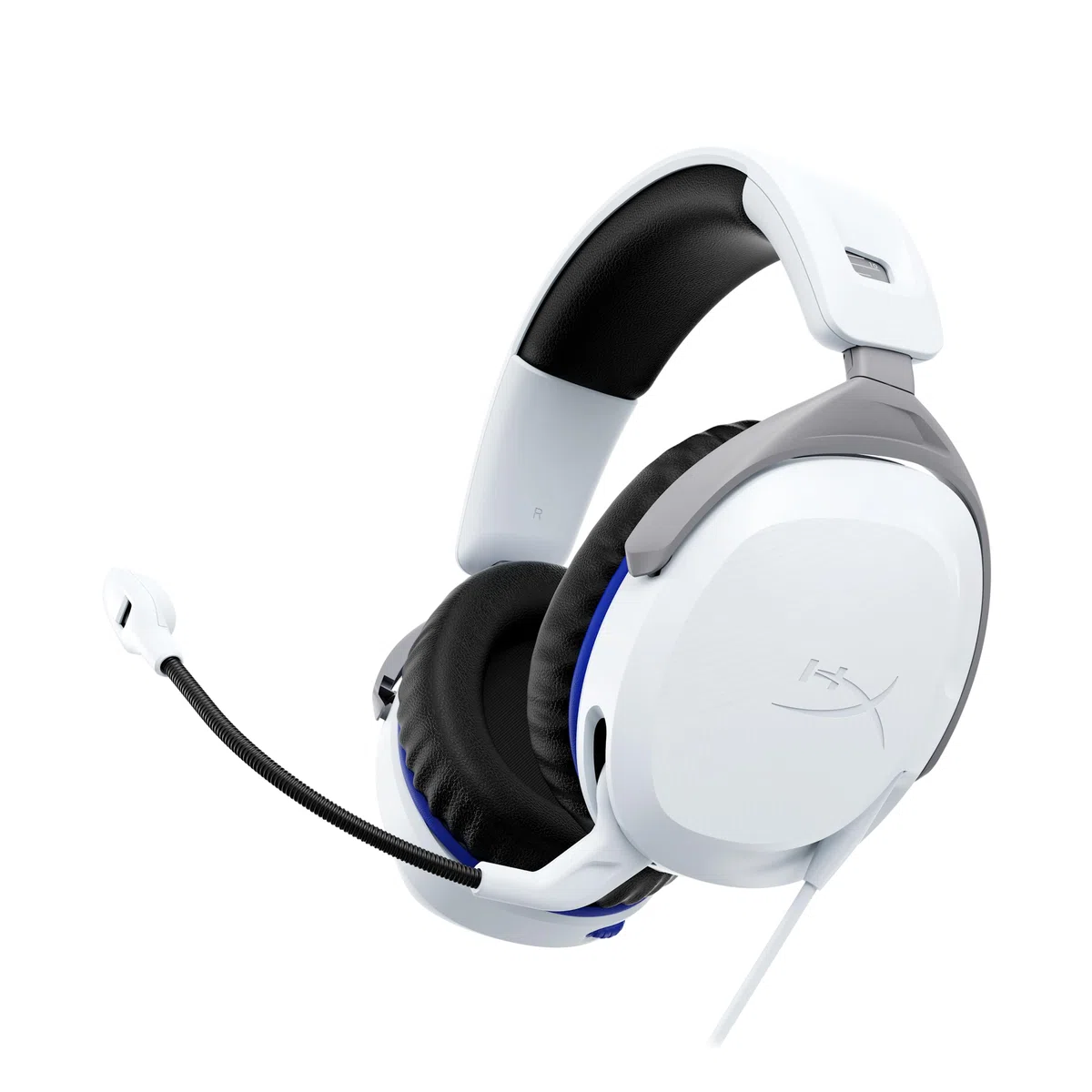 HyperX Cloud Stinger 2 – zestaw słuchawkowy do gier PlayStation Signature Comfort, regulowana opaska na głowę, przewodowa, biała