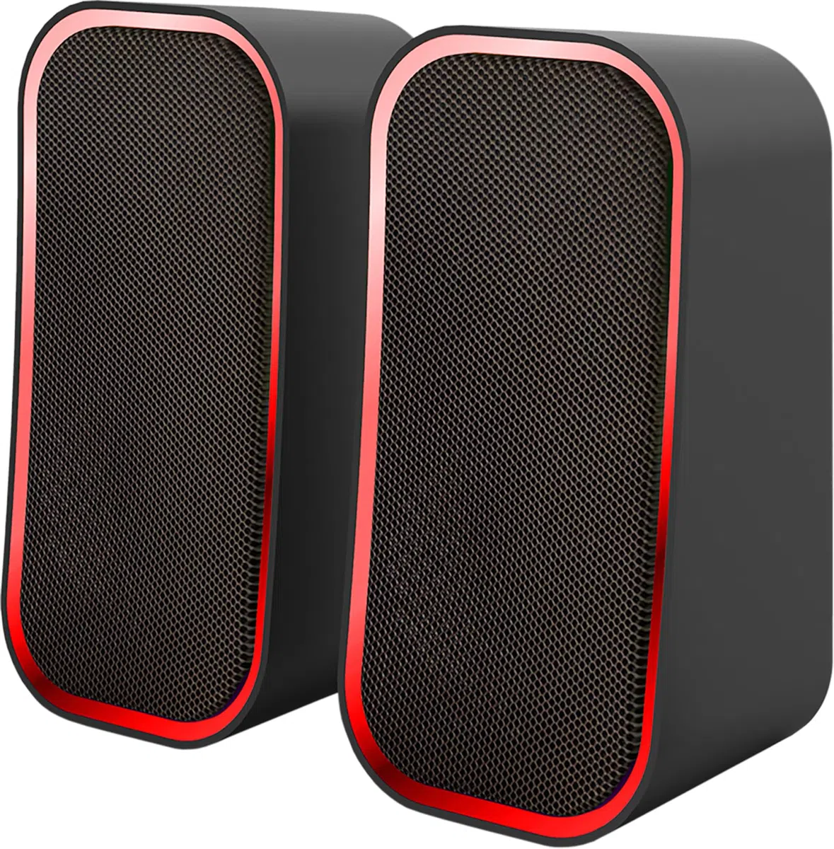 Speedlink Token Gaming PC Głośnik Bluetooth - Głośnik do gier RGB z kablem Gniazdo AUX 3,5 mm lub złącze Bluetooth do laptopa, tabletu, smartfona, 6 trybów oświetlenia, 12 W, czarny