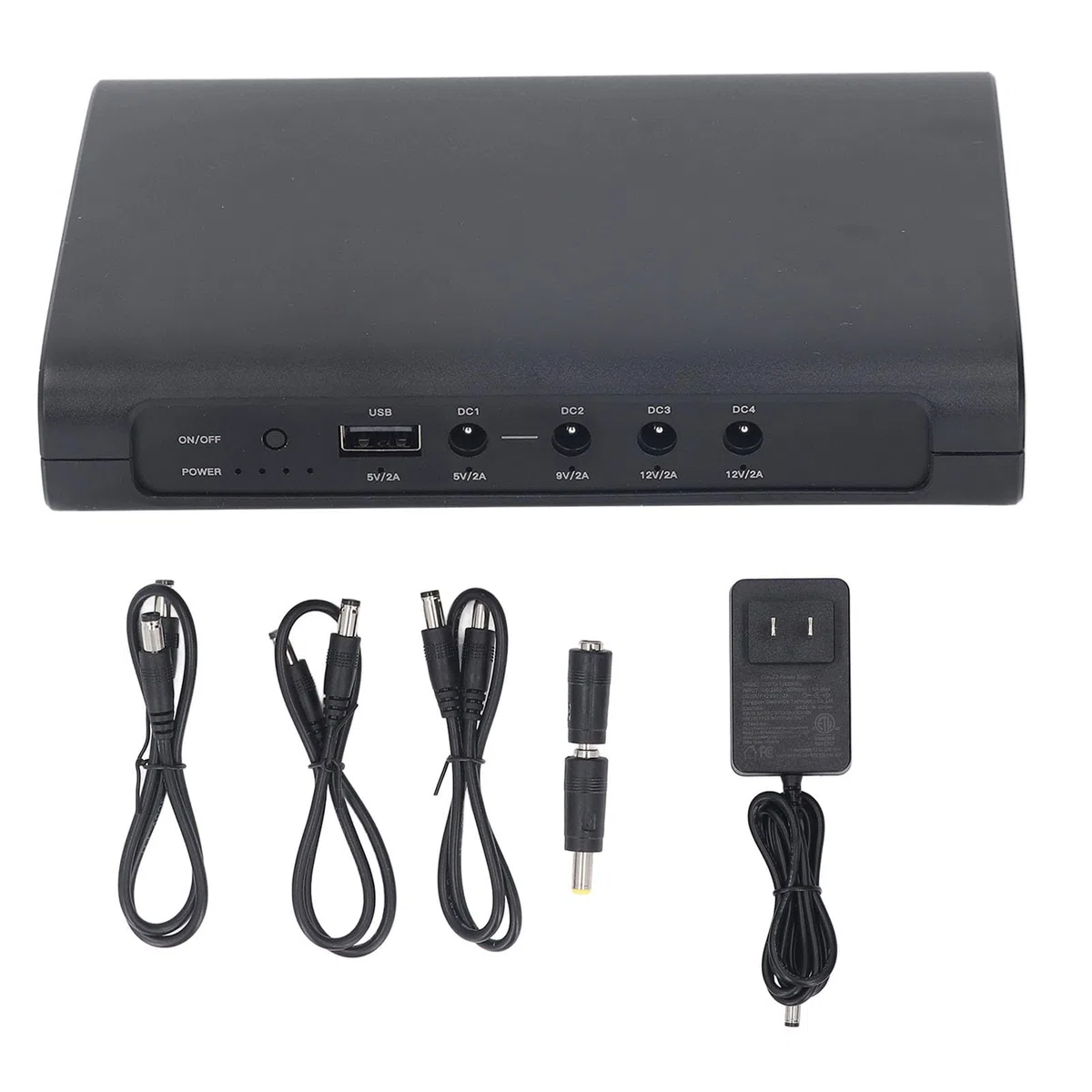 Zasilanie Akumulatorowe Mini UPS, Zasilacz Awaryjny Mini UPS 27000 Zestaw Akumulatorów Zapasowych o Napięciu 5 V 9 V 12 V 2 A, do Routerów Modemy Aparaty Smartfony (wtyczka UE)