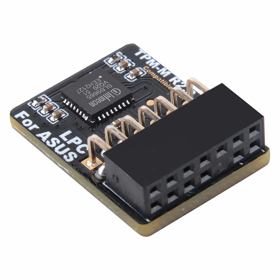 Moduł TPM 2.0 LPC 14-pinowy Infineon SLB9665 do płyty głównej ASUS kompatybilny z TPM-M R2.0