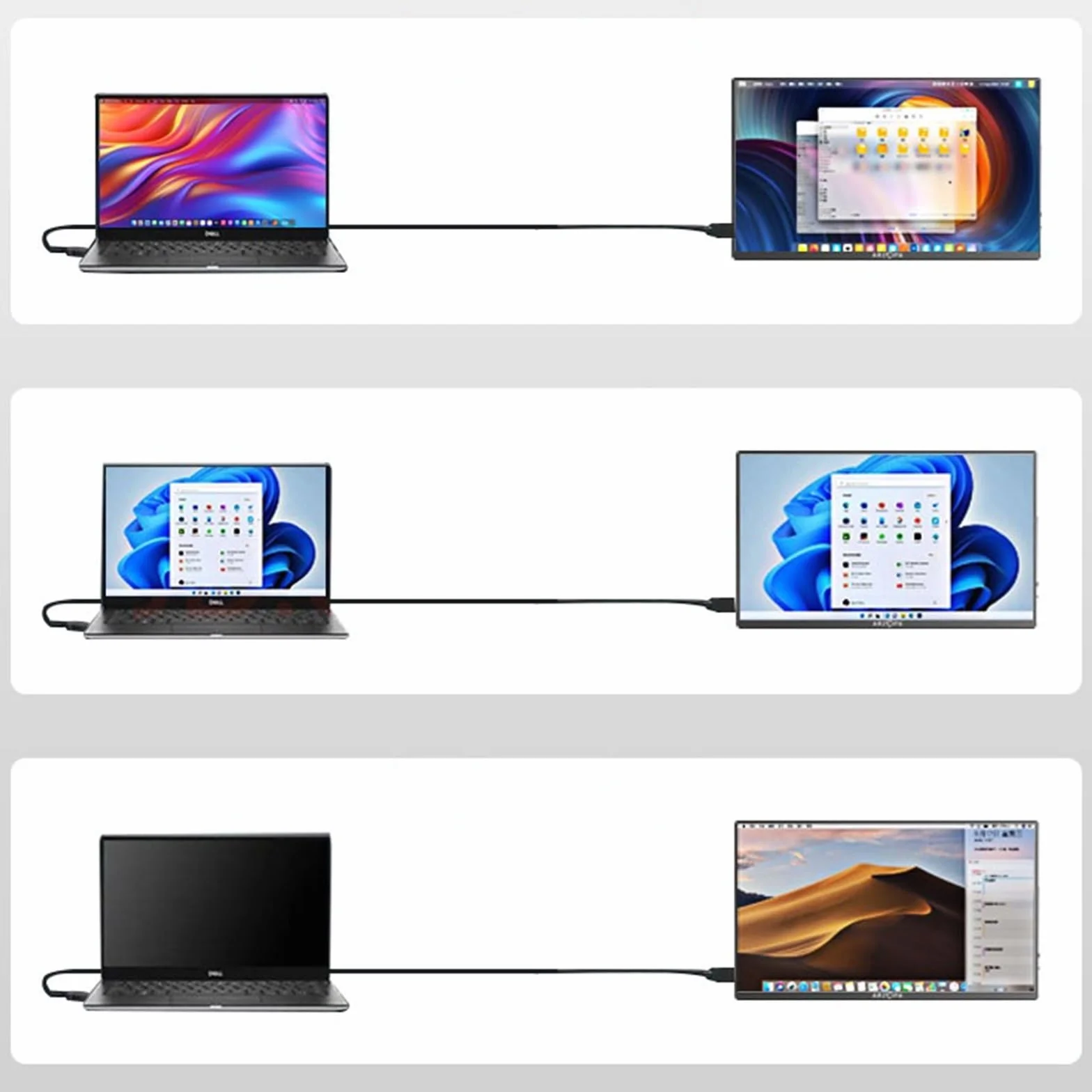 Monitor do biura domowego 17,3-calowy monitor z dużym ekranem Rozdzielczość 1920 * 1080 60 HZ IPS Ekran dodatkowy rozszerzający laptopa zewnętrzny hosta gier
