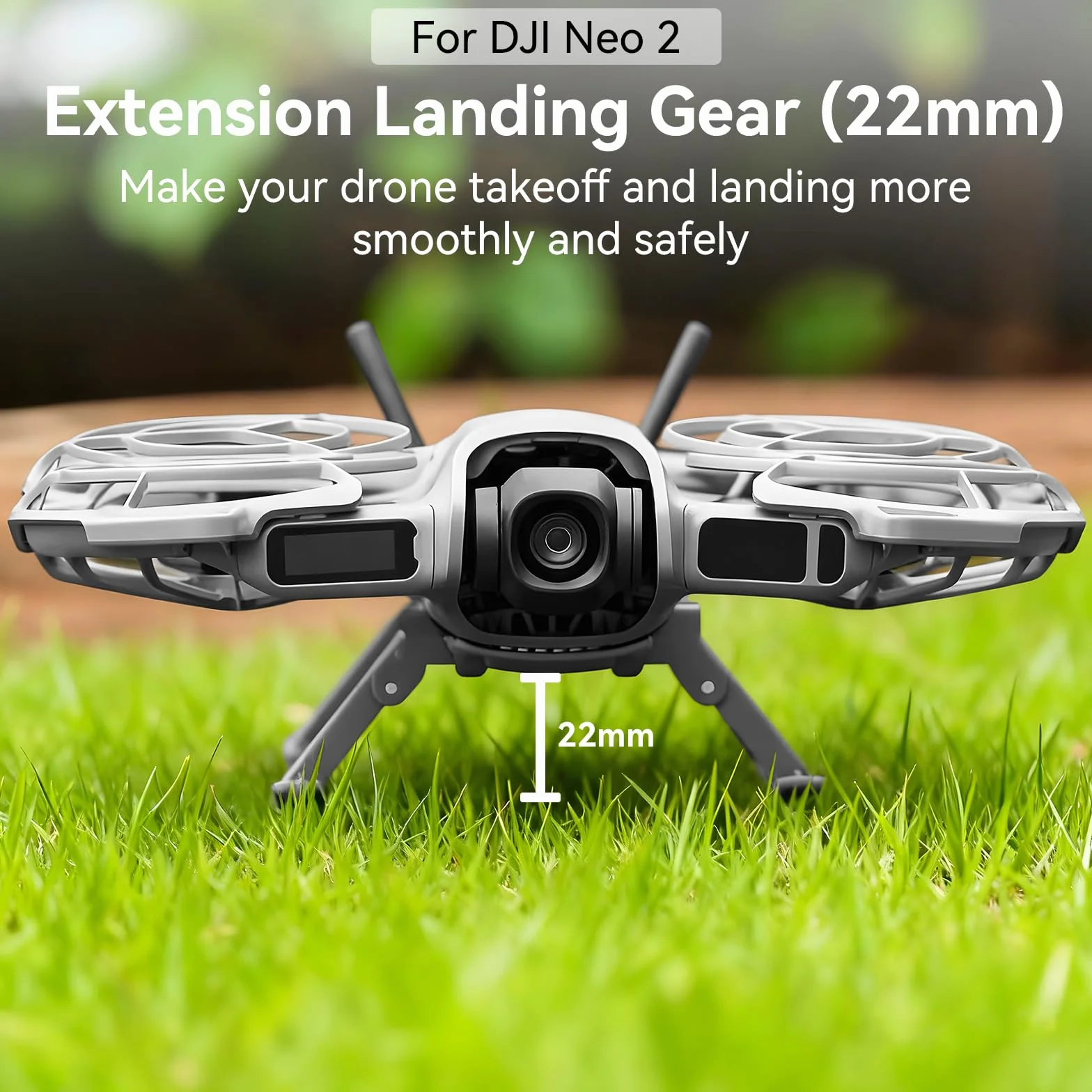 Neo 2 podwozie – składane przedłużenie wysokości, szybkie zapięcie, rozszerzone nóżki do dronów DJI Neo 2