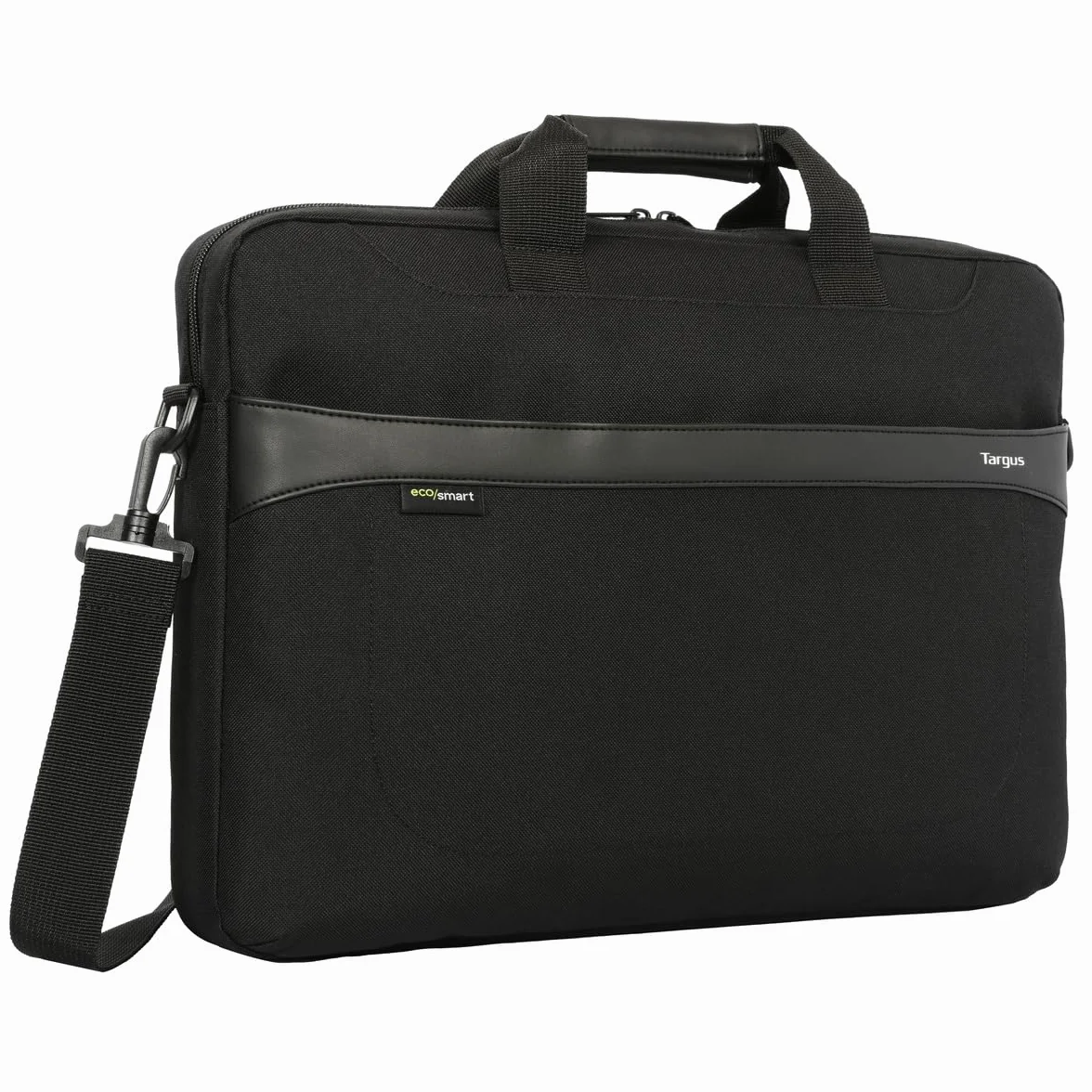 Targus Etui na laptopa, pasuje do laptopa o przekątnej do 43.9 cm, GeoLite Advanced Topload etui, lekka, trwała i wodoodporna tkanina ze zdejmowanym i regulowanym paskiem na ramię - czarne