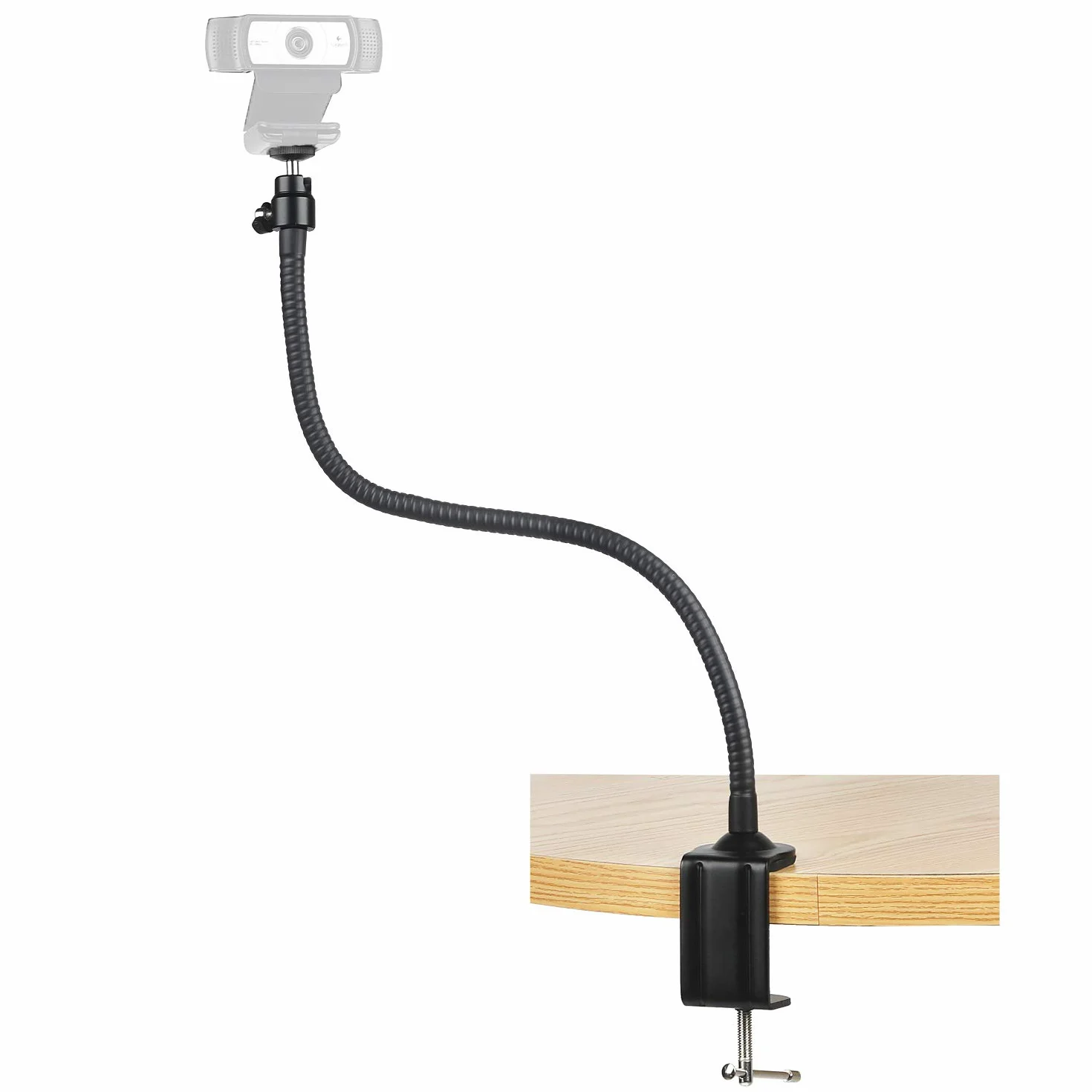 Stojak na kamerę internetową AYIZON 63,5 cm elastyczny zacisk kompatybilny z Logitech Streamcam C920s C920 C930e C922x C930 C922 C925e C615 Brio