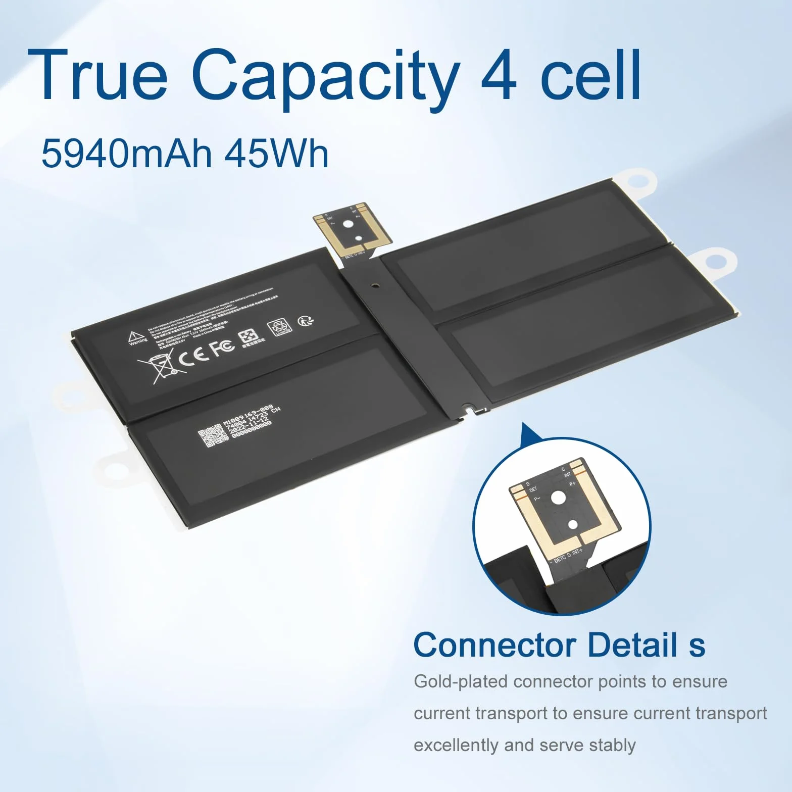 Exmate G3HTA038H DYNM02 bateria do tabletu Microsoft Surface Pro 5 1796 Book Series DYNM02 2(1ICP4/52/108+1ICP4/45/114)-2 (7,57V/45Wh)