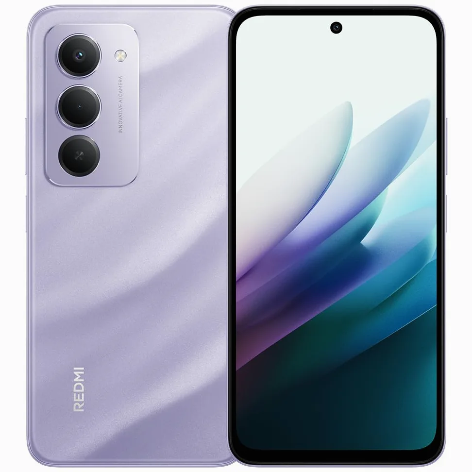 XIAOMI REDMI 15 telefon komórkowy, 6 GB + 128 GB, ekran FHD 6,9", fioletowy, 7000 mAh, szybkie ładowanie 33 W, 144 Hz AdaptiveSync, podwójny aparat AI 50 MP, z ładowarką, bez NFC, Android 15