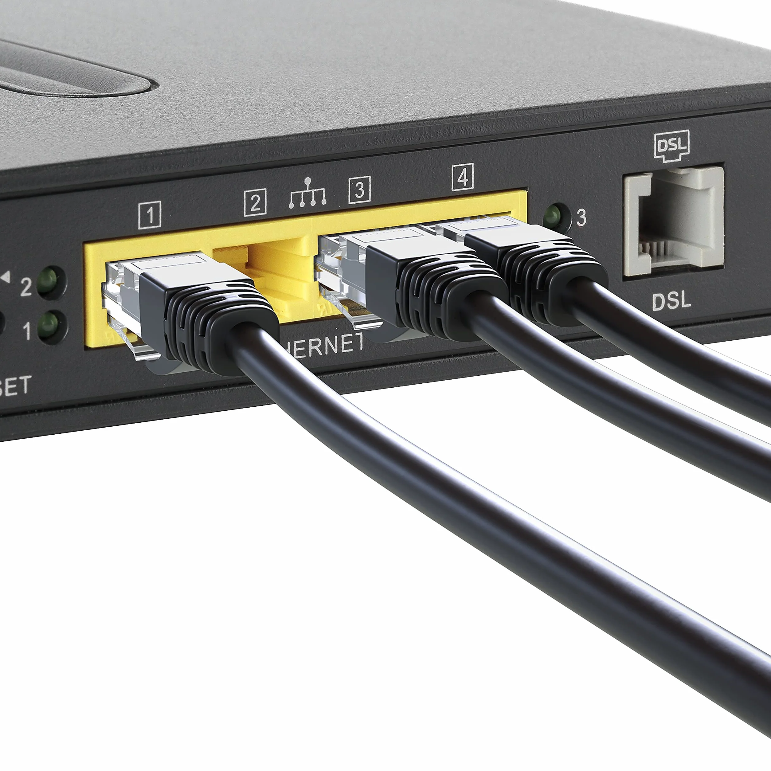 Mr. Tronic Zewnętrzny wodoodporny kabel Ethernet Cat 6 30 m, kabel sieciowy Ethernet o wysokiej prędkości LAN ze złączami RJ45, kabel internetowy Cat6, kabel krosowy ADSL AWG24, kabel UTP CCA (30 m,