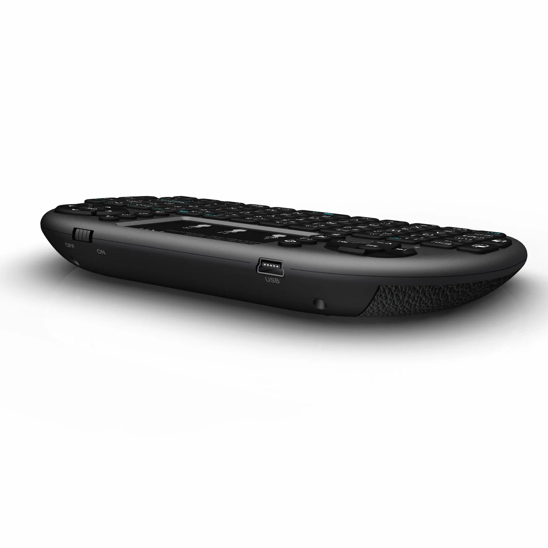 Rii Mini i8+ Wireless (QWERTZ) – mini podświetlana klawiatura z podkładką pod mysz Multi-Touch do Smart TV, mini PC, HTPC, komputerów i gier konsolowych