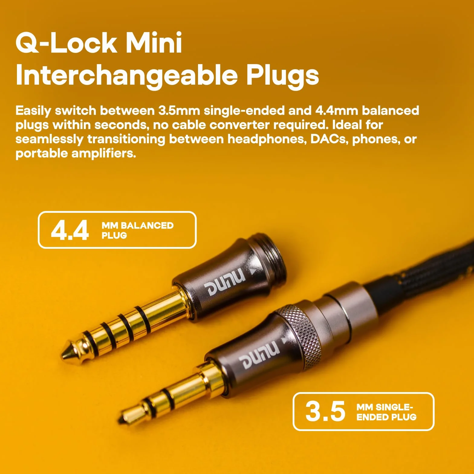 Linsoul DUNU Lyre Mini 24AWG 240-żyłowy, wysokiej czystości, OCC, ulepszony kabel do słuchawek audio HiFi z systemem mini wtyczek Q-Lock, dla muzyków audiofilskich (MMCX)