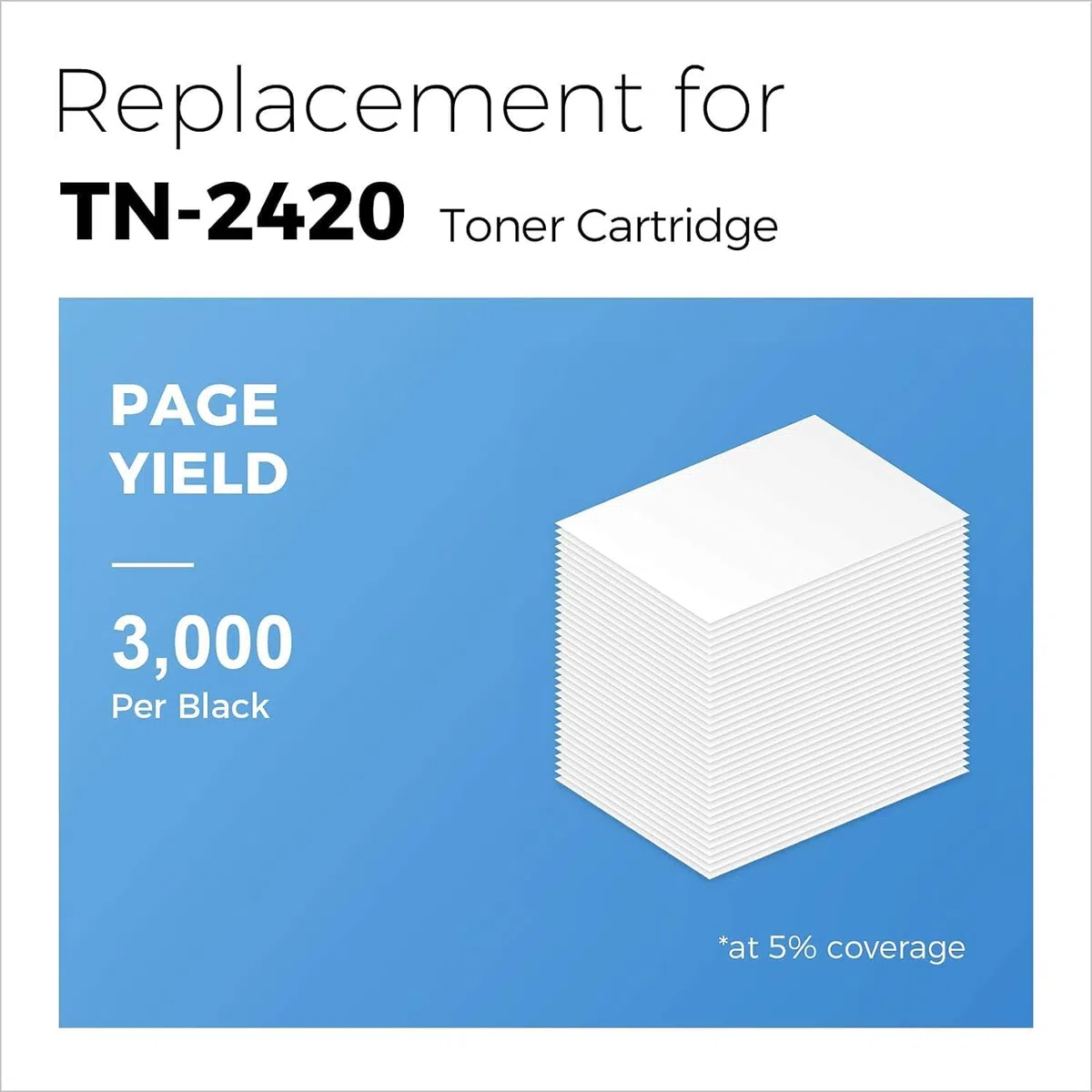 MyCartridge 2 tonery kompatybilne z Brother TN-2420 TN2420, do Brother HL-L2370DN, MFC-L2710DW, MFC-L2710DN, HL-L2310D, HL-L2350DW, DCP-L2530DW, DCP-L2550DN, HL-L2357DW, MFC-L2730DW, MFC-L2750DW, DCP-L2510D