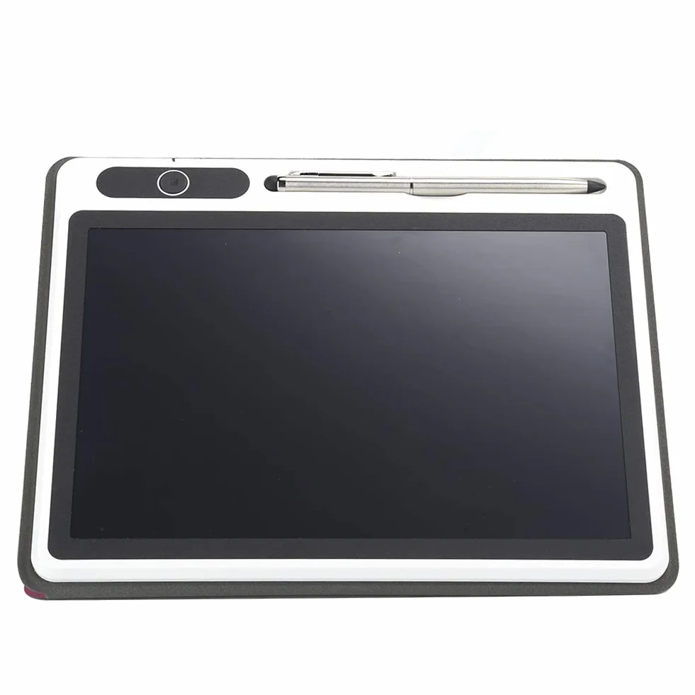 Elektroniczny notatnik 10-calowy tablet LCD do rysowania materiałów komercyjnych Zaawansowana technologicznie technologia laminowania (Red (z skórzanym etui)