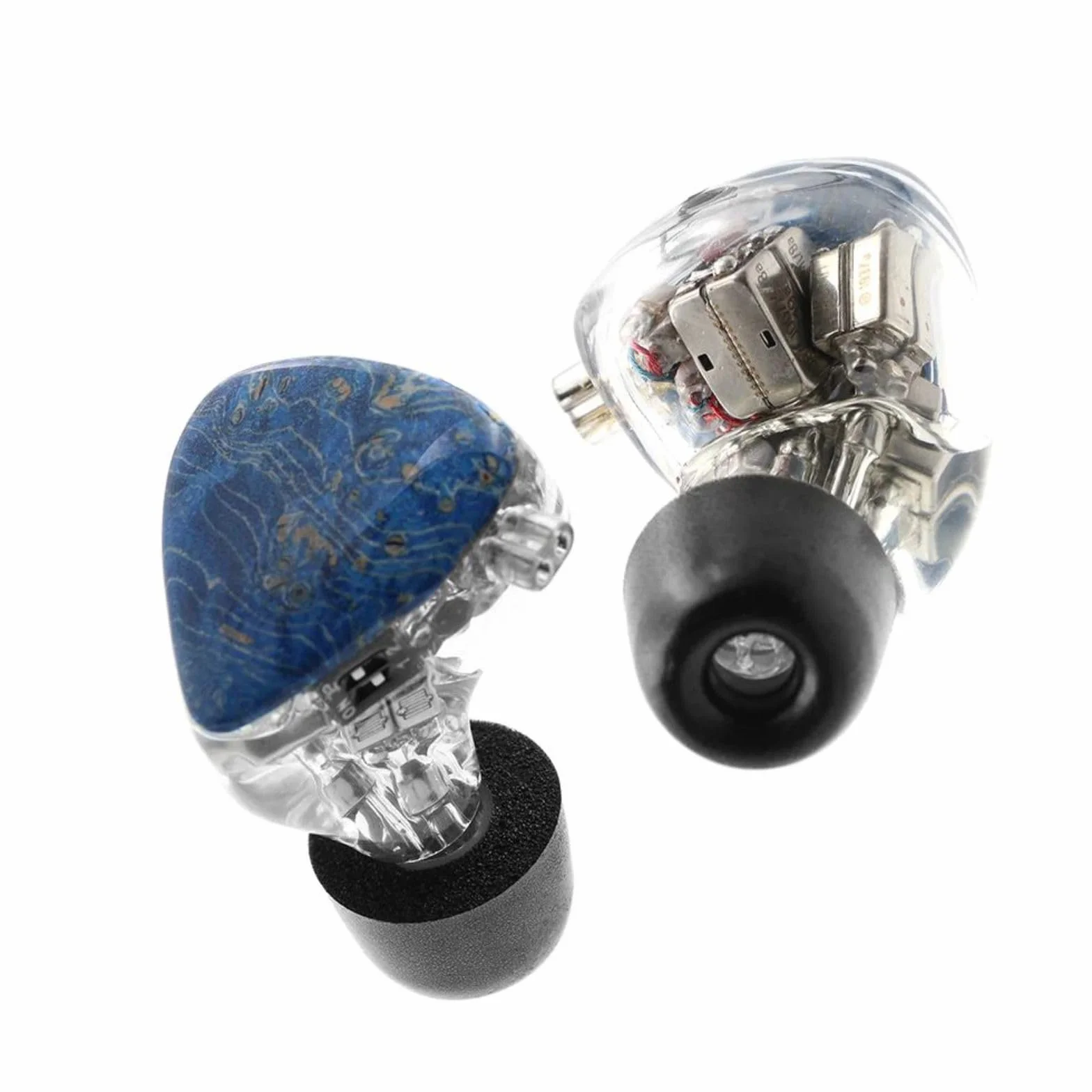 Linsoul Tripowin TP45 spiralny rowek z pianki pamięciowej, 2 pary zatyczek do uszu do monitora do uszu, odpowiednie do dyszy słuchawek 4,5 mm - 6,5 mm (L)