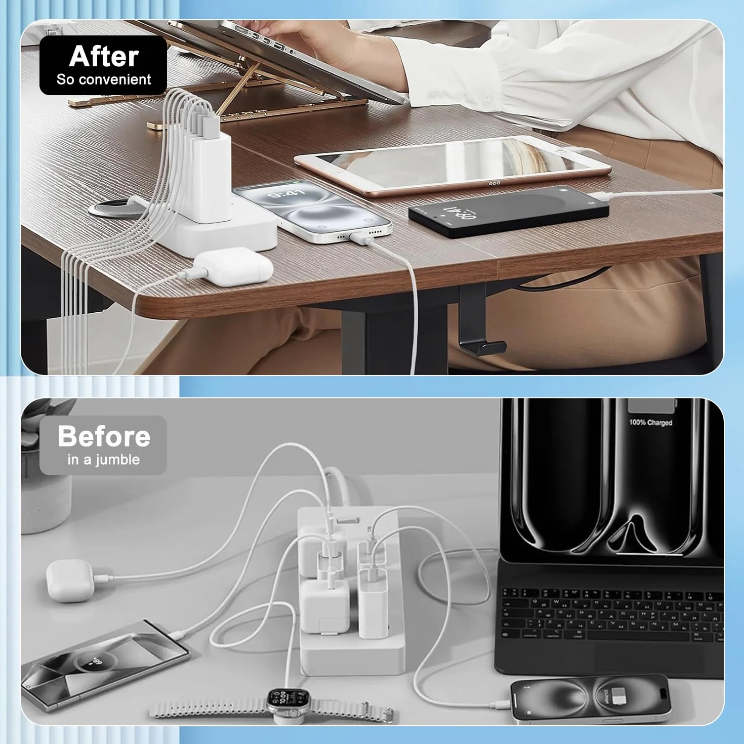 USA ładowarka podróżna, adapter podróżny USA, zasilacz 60 W typ A/B, adapter kanadyjski z 3 portami szybkiego ładowania USB-C i 3 USB-A do USA/Kanady/Meksyku/Japonii, wtyczka USA, amerykańska wtyczka