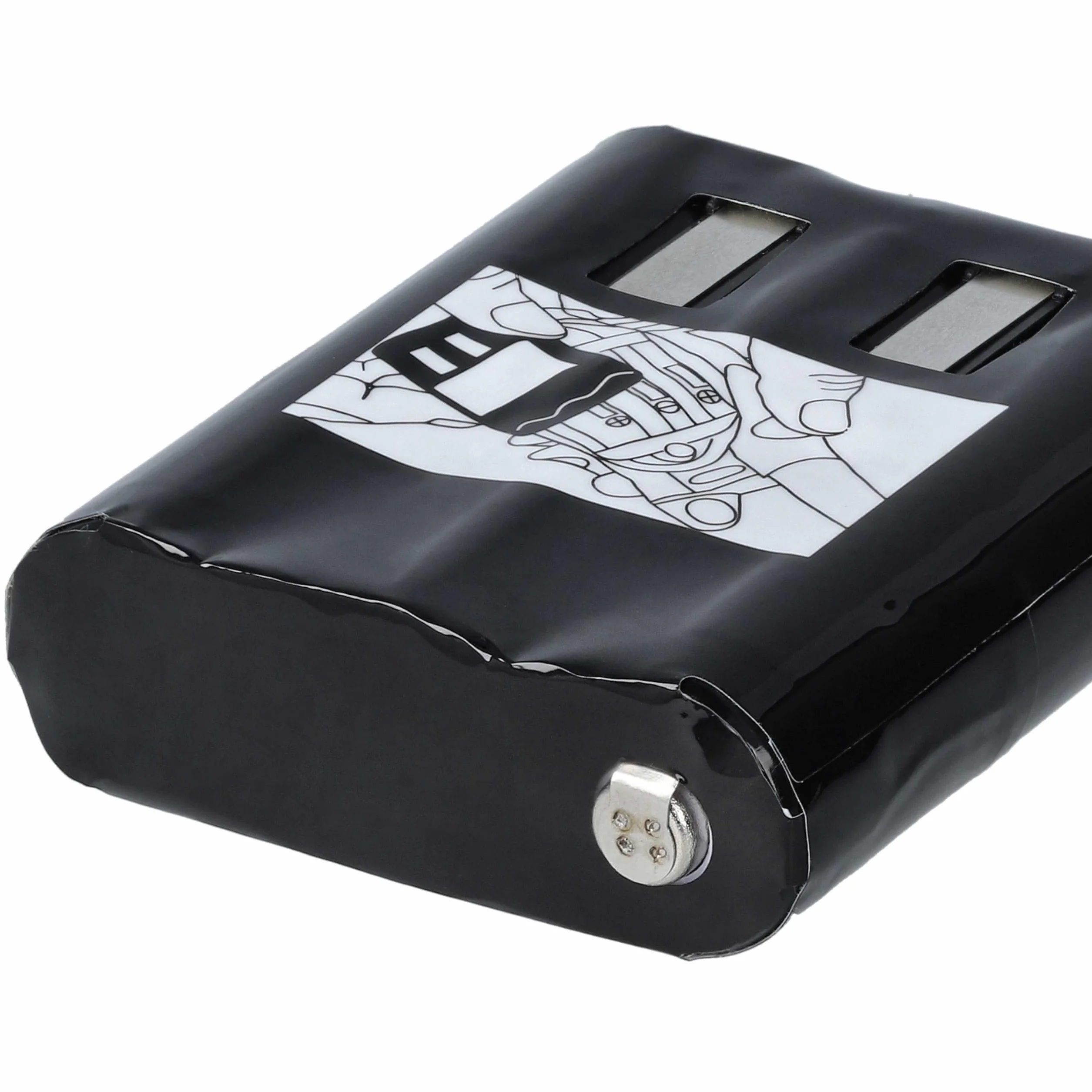 vhbw Zestaw 5 baterii zamiennik Motorola NNTN4385 PMNN4477 NNTN4384 PMNN4477A PMNN4477AR do radia 1500mAh 3,6V NiMH