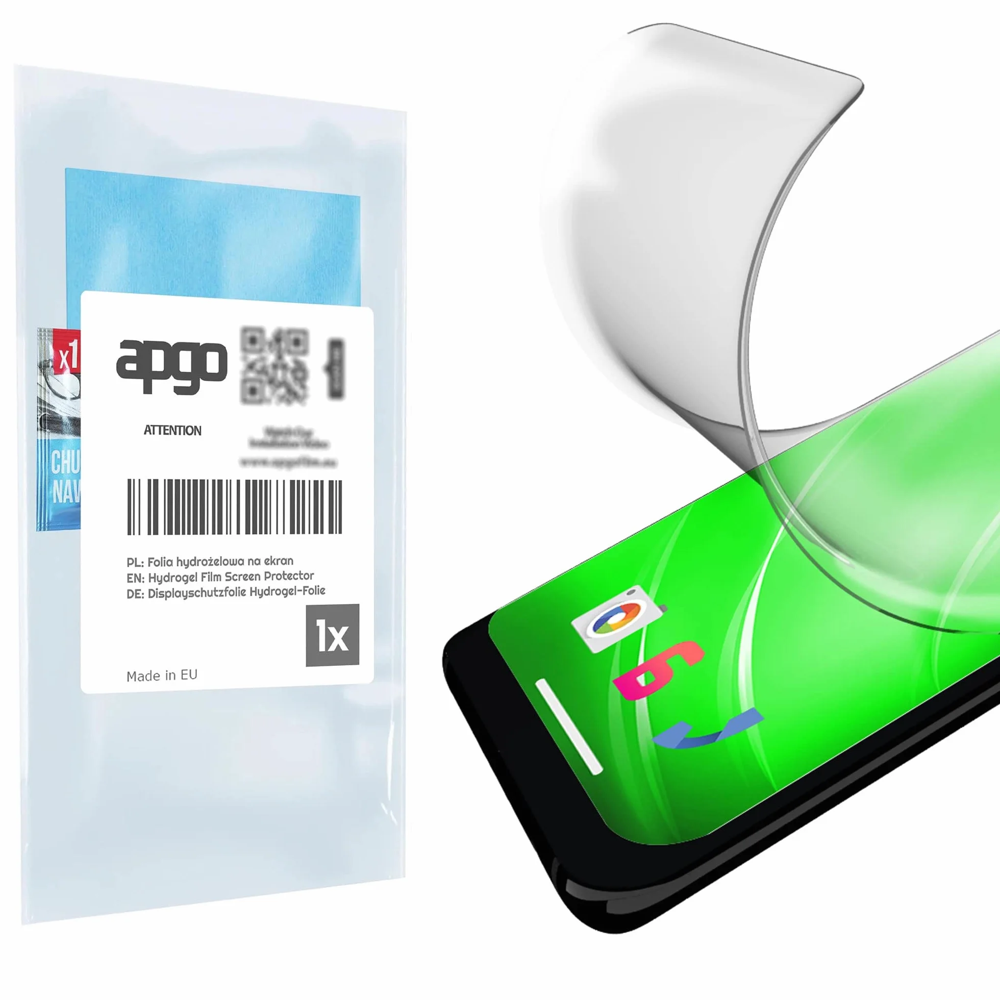apgo MATTE Hydrogel Screen Protector for Carpuride W702B Pro, folia hydrożelowa, z warstwą pozycjonującą, łatwa instalacja
