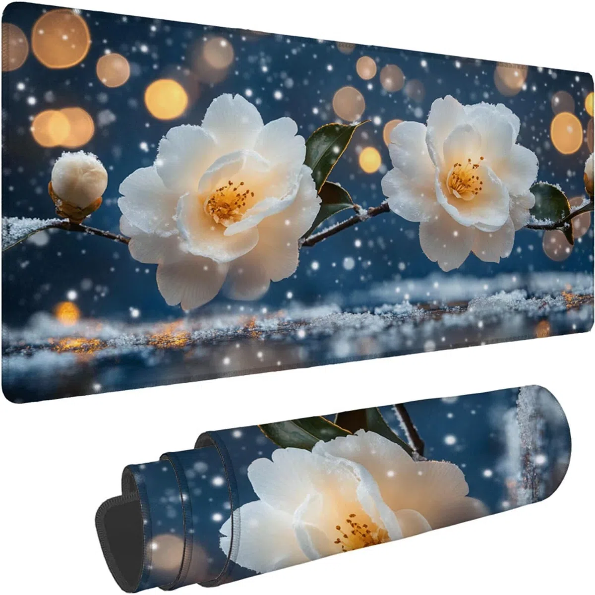 Gamingowa podkładka pod mysz 1200 x 600 x 3 mm, XXL, wodoszczelna, odporna na ścieranie, z przyszytymi krawędziami, niebieska, podkładka na biurko, poprawia prędkość i precyzję pod laptopa, komputer
