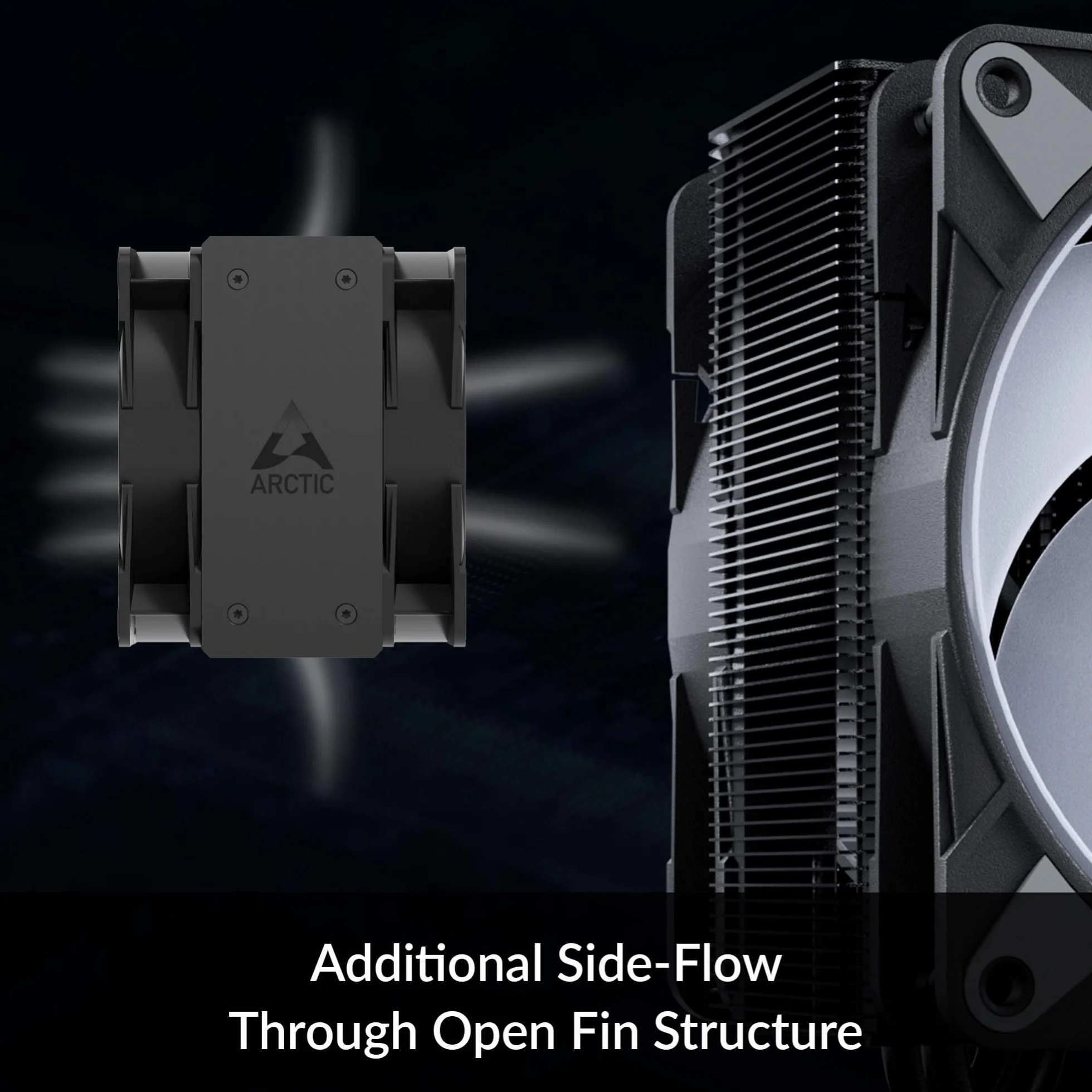 ARCTIC Freezer 36 A-RGB Czarny jednowieżowy cooler CPU 120 mm push-pull
