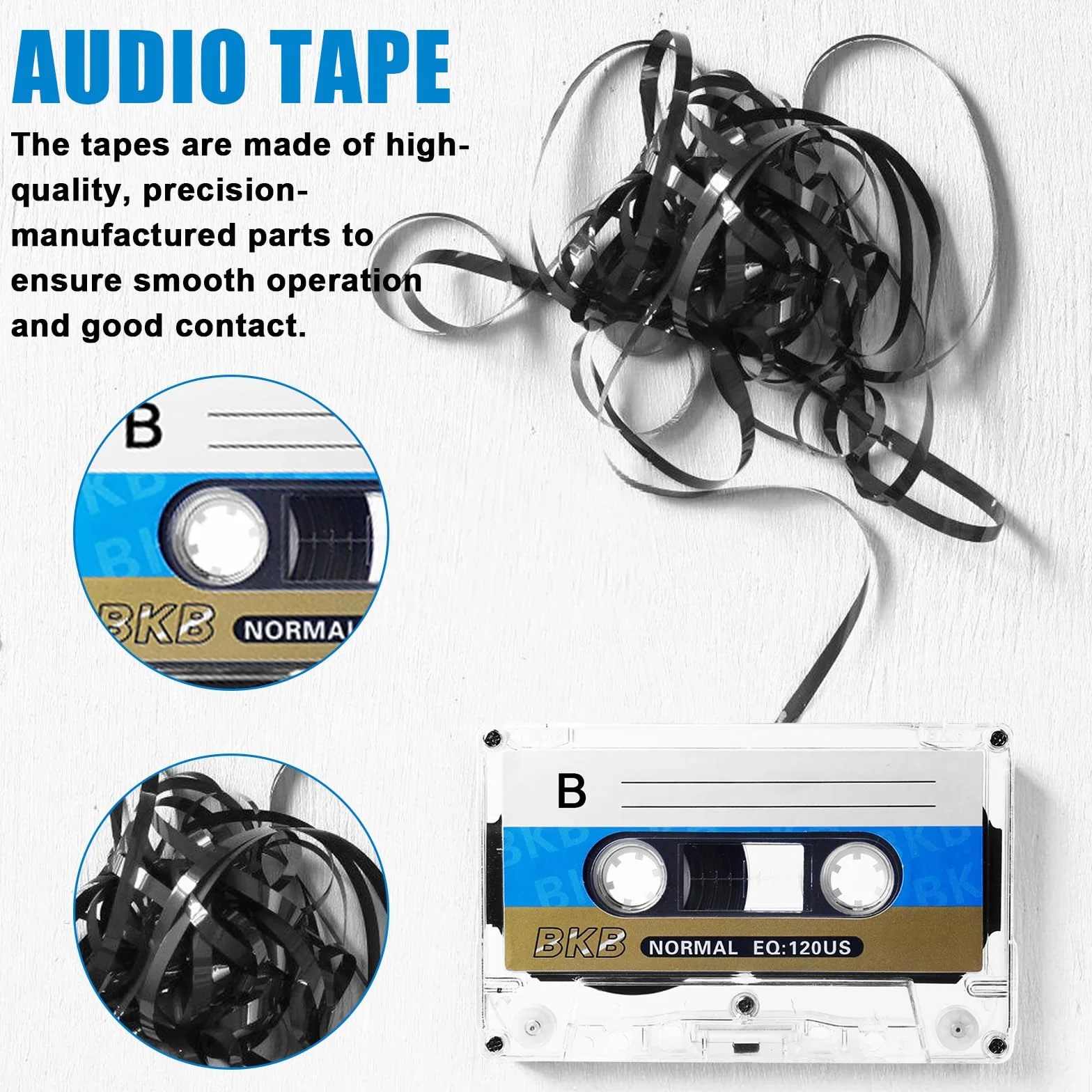Kasety audio, puste kasety audio, 10 sztuk, 90 min, niski poziom szumów, kasety audio Empty, puste kasety na wykłady, seminaria, codzienne nagrania (90 min)