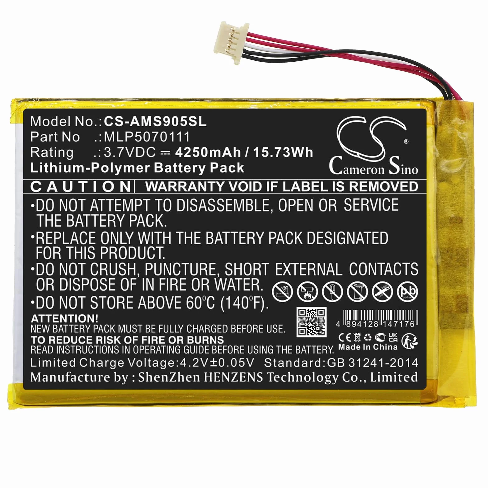Bateria 5000mAh kompatybilna z AUTEL DS808, IM508, MK808, MaxiSys Mini