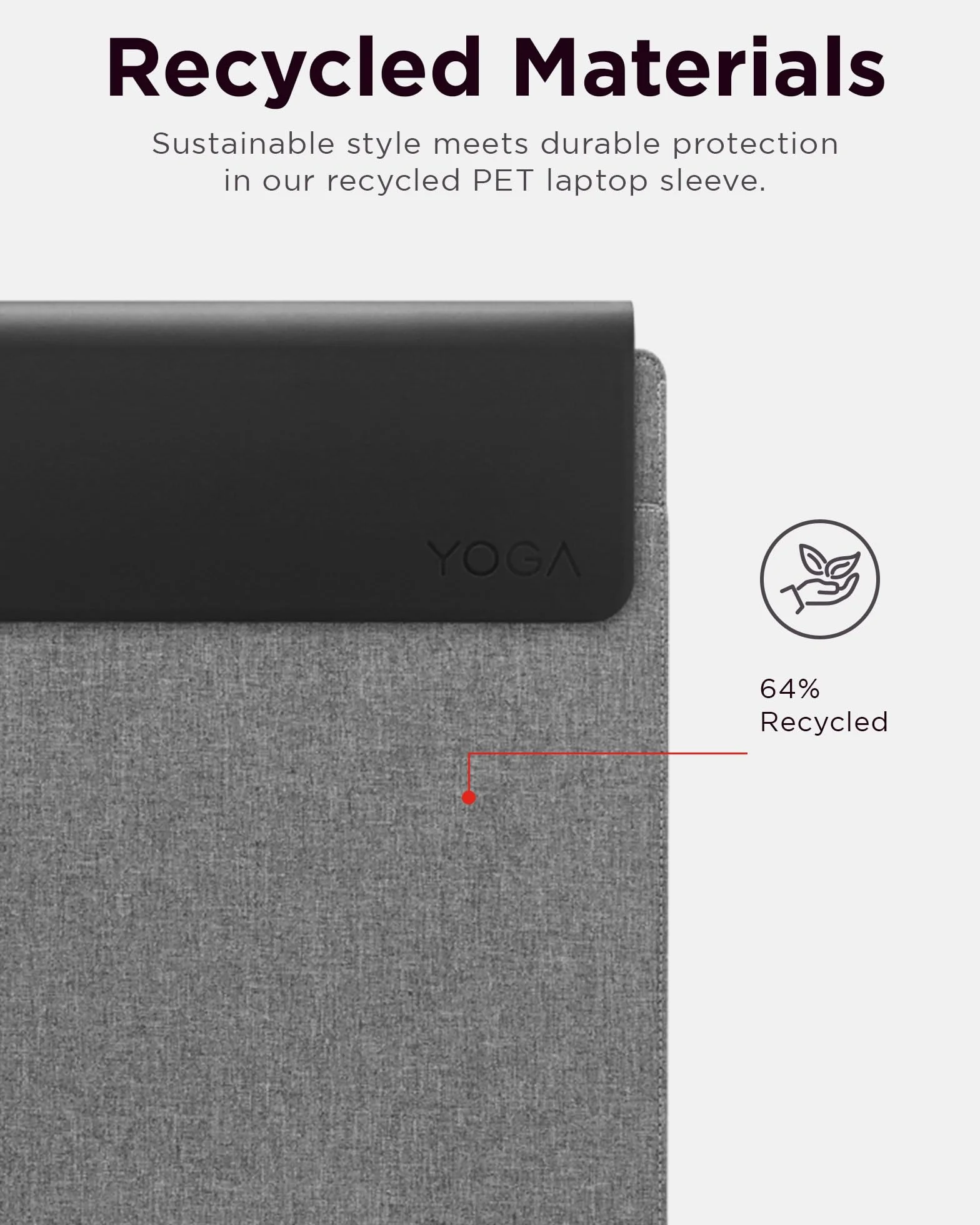 Lenovo Yoga pokrowiec na laptopa 14,5 cala magnetyczny szary