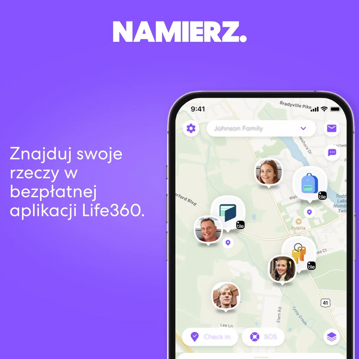 Tile by Life360 Sticker - mały lokalizator Bluetooth do znajdowania pilotów, rowerów, okularów i innych rzeczy. Zgodność: iOS i Android. Znajdowanie telefonu. 1 szt. (czarny)