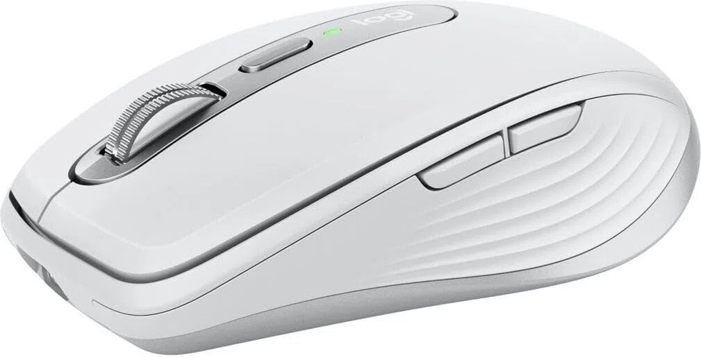 Logitech MX Anywhere 3S for Mac kompaktowa mysz bezprzewodowa Bluetooth, śledzenie 8000 DPI na dowolnej powierzchni, dyskretne kliknięcia, USB-C, do Maca, iPada, szarego