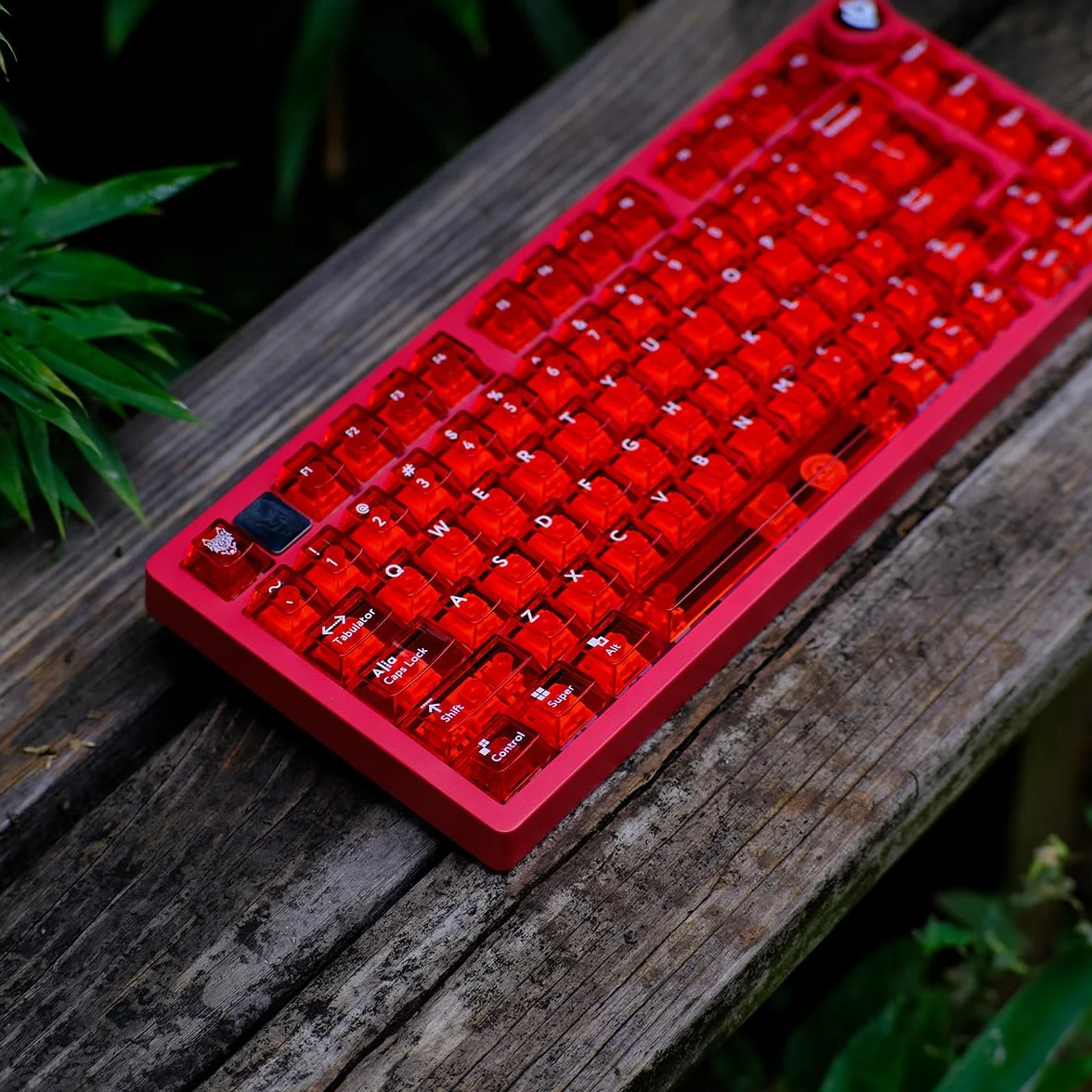114 klawiszy przezroczyste nasadki na klawisze PC Cherry Profile Red Keycap Set Fit for Cherry Mx Switches klawiatura mechaniczna