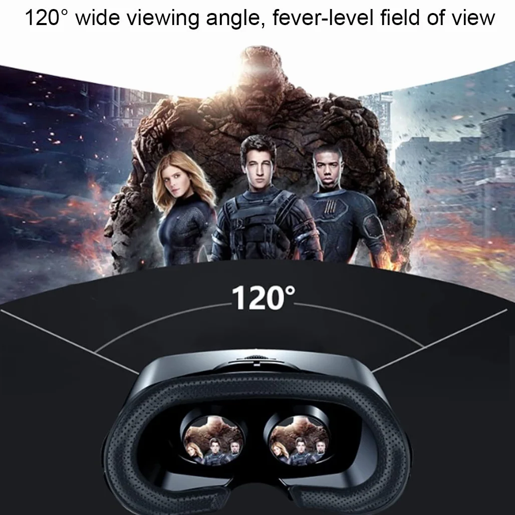 Okulary VR, zestaw słuchawkowy z wirtualnej rzeczywistości, zestawy słuchawkowe VR obsługujące Android i IOS, połączenie Bluetooth do iPhone 13 Pro Max/13 Pro/12/11, do Samsung Galaxy S21, Huawei, Xiaomi