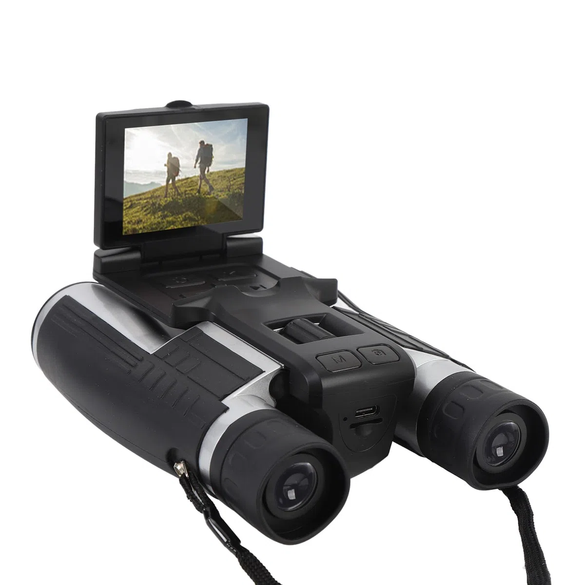 Cuifati Lornetka 12x32 z wbudowaną kamerą, 2,4-calowy Wyświetlacz 8X Zoom 2.5K 48MP Video Photo Recorder Lornetka do Obserwacji Ptaków Hunt Outdoor Adventures