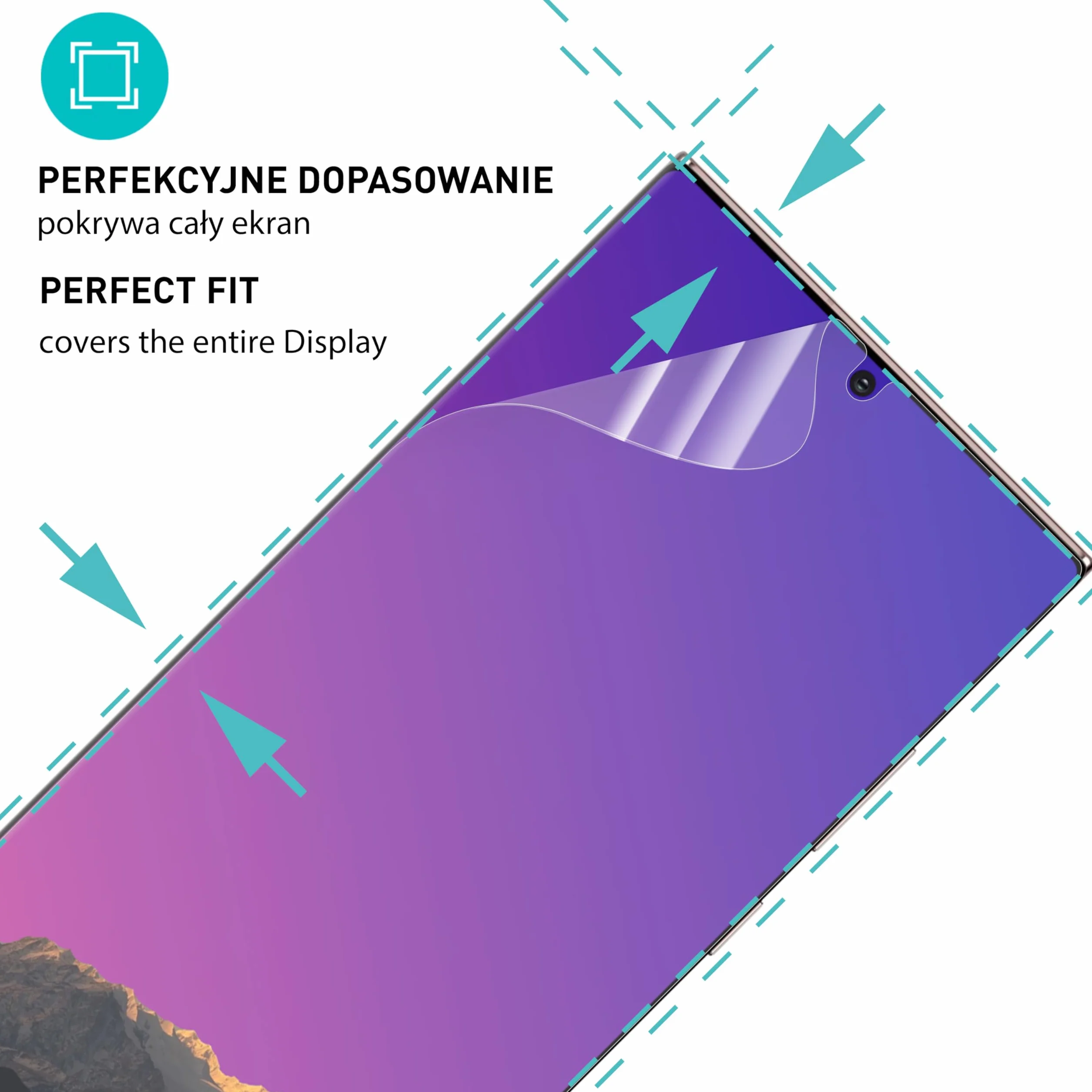 smartect Folia Ochronna TPU [2 Sztuki, Matt] dla Samsung Galaxy S24 Ultra, Zakrywa cały wyświetlacz, Ochraniacz Ekranu bez Pęcherzyków, Bez Odcisków palców