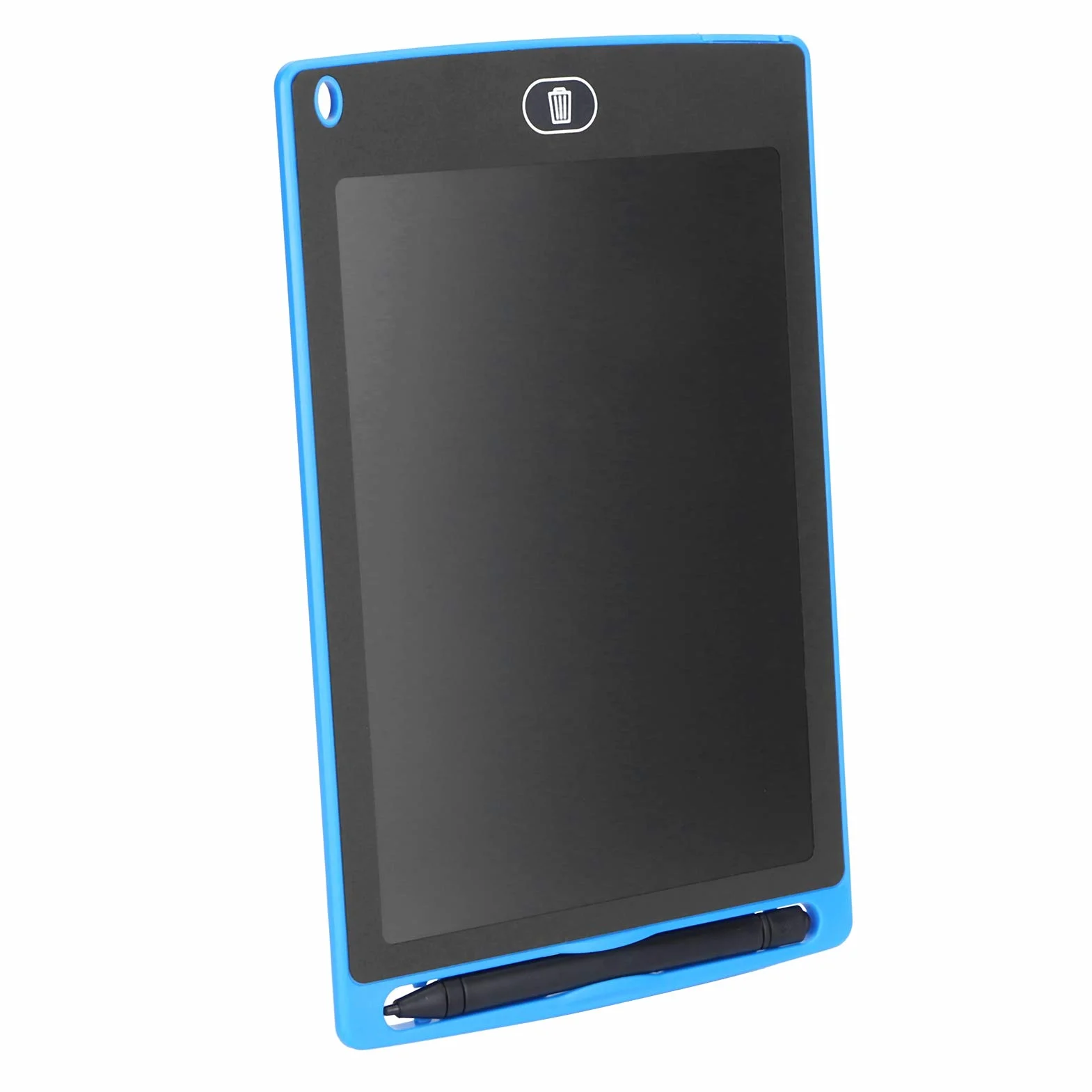 Zerodis Tablet do pisania LCD, elektroniczna tablica do pisania 20 cm z długopisem kolorowy ekran bez promieniowania ochrona oczu dorośli dzieci pismo ręczne narzędzie do przenoszenia informacji (niebieski)