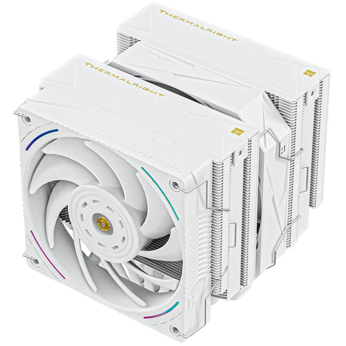 Thermalright Royal Pretor 130 Ultra White chłodnica powietrzna CPU, chłodnica PC Double Towers, High Performance 7 Heat Pipes chłodzenie CPU, biała szczotkowana górna pokrywa, do AM4/AM5, Intel