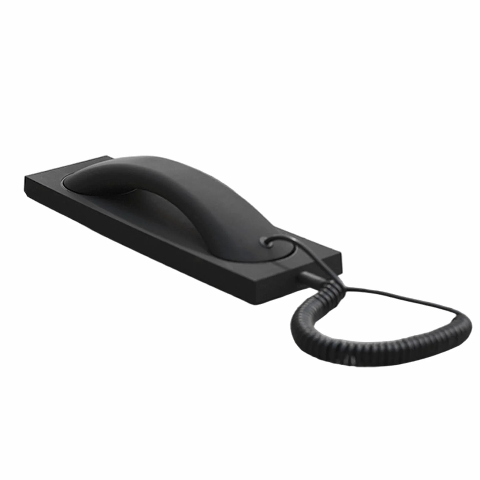 Słuchawka do telefonu retro – klasyczny odbiornik, komponent gniazda redukcyjnego do połączenia stacjonarnego, wtyczka jack 3,5 mm, akcesorium do jednostki ściennej, nostalgiczny przedmiot do pracy