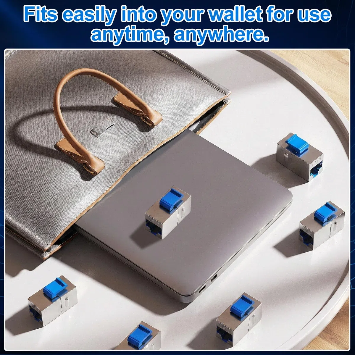 8 szt. Złącze RJ45 żeńskie-żeńskie 10 Gb/s Wysoka prędkość | Złącze kabla Ethernet RJ45, ekranowane złącze Ethernet, kompatybilne z siecią Cat7/Cat6/Cat6a/Cat5e