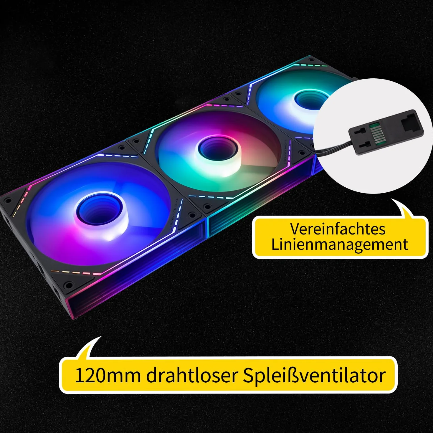 Thermalright-TR TL-M12QR-S X3 odwrócony wentylator CPU klocki chłodzące obudowę 120 mm, złącze PWM, ciche chłodzenie PC z oświetleniem ARGB, bezprzewodowy wentylator PC z efektem lustrzanym ARGB