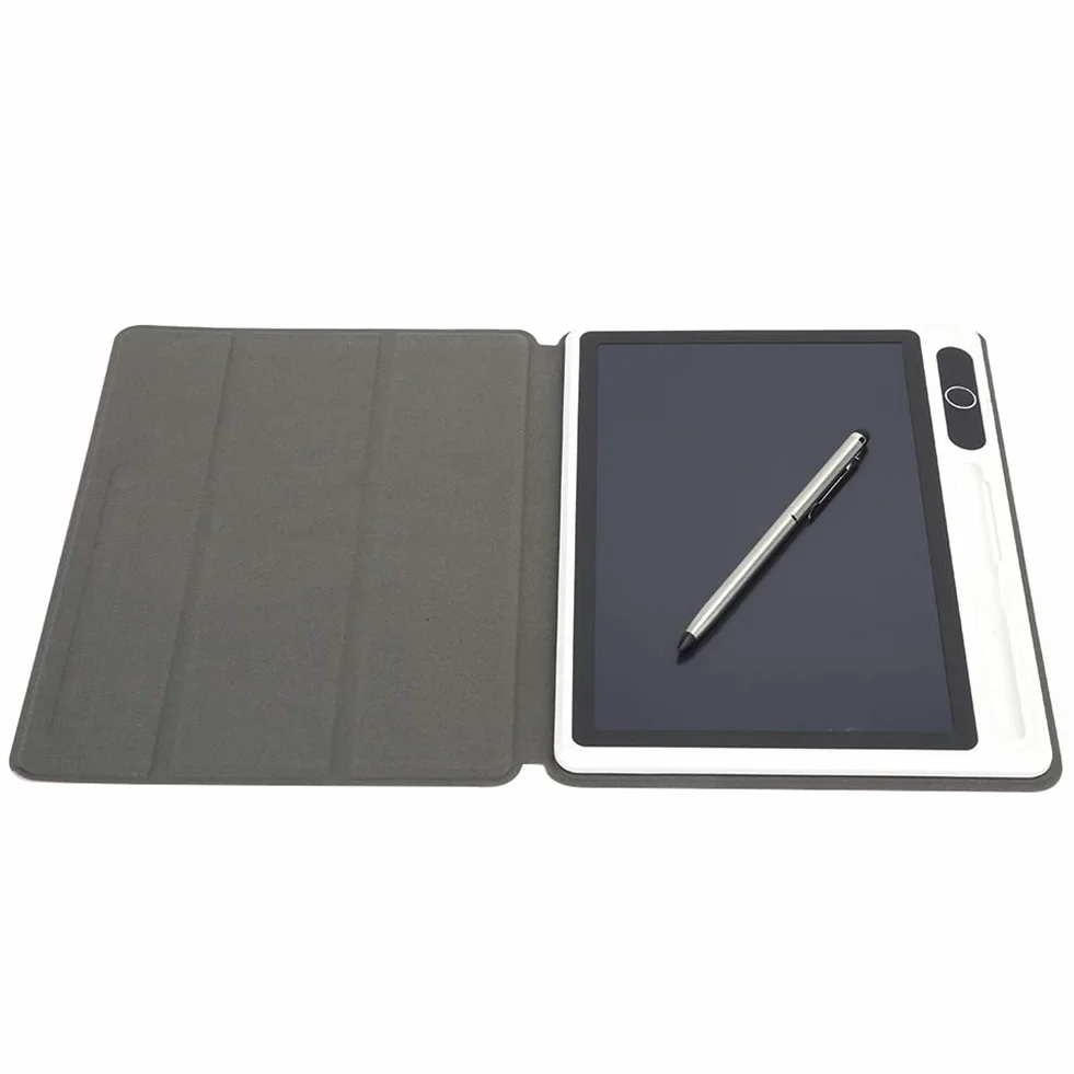 Elektroniczny notatnik 10-calowy tablet LCD do rysowania materiałów komercyjnych Zaawansowana technologicznie technologia laminowania (Red (z skórzanym etui)