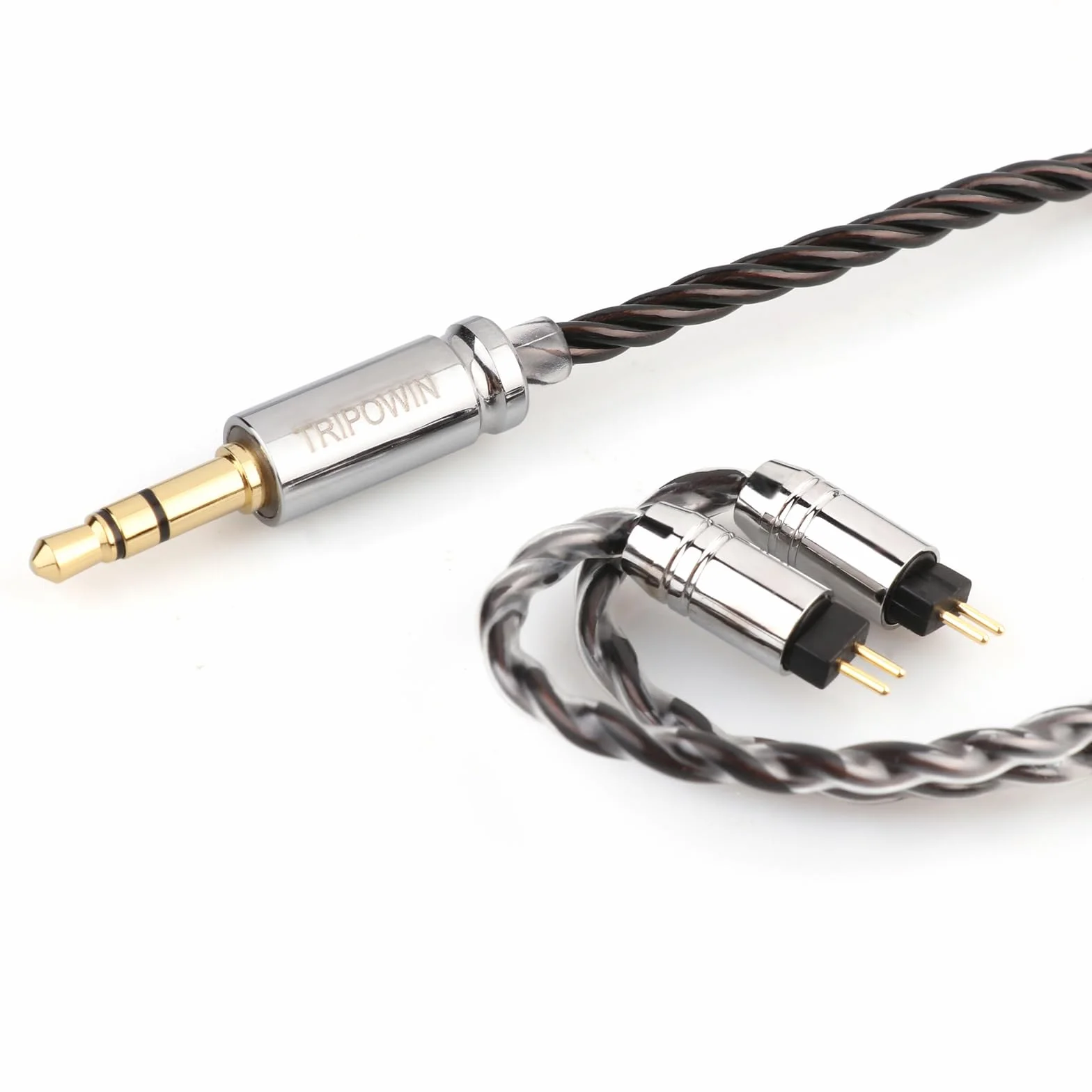 Linsoul Tripowin Mirage Kabel IEM, 30AWG OCC 4N HiFi IEM, ulepszony kabel zastępczy, z gniazdem audio 3,5 mm do monitora dousznego, audiofilskiego muzyka (2-pinowy, 0,78 mm)