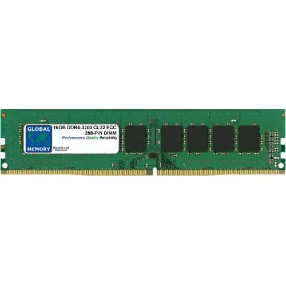16GB DDR4 3200MHz PC4-25600 288-PIN ECC DIMM (UDIMM) PAMIĘĆ RAM DLA SERWERY/STACJE ROBOCZE/PŁYTY GŁÓWNE