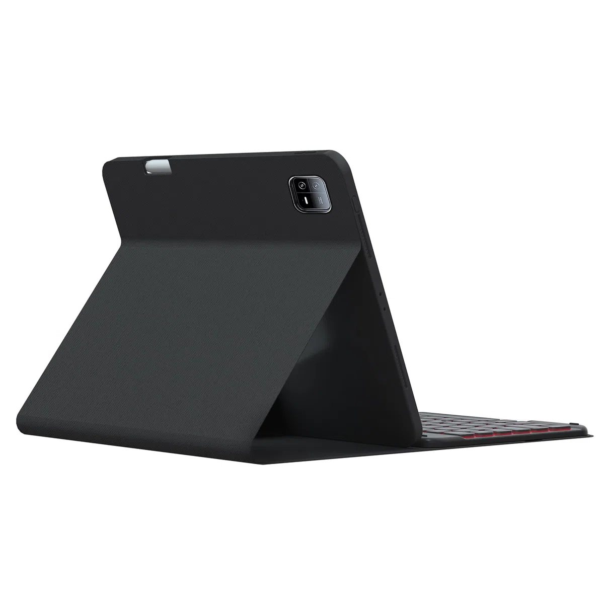 Black,GUPENAA Etui z klawiaturą do Xiaomi Mi Pad 5/5 Pro 11", 7-kolorowe Podświetlenie, Wbudowany Uchwyt na Ołówek, Magnetyczna Odłączana Bezprzewodowa Klawiatura Bluetooth z Myszką