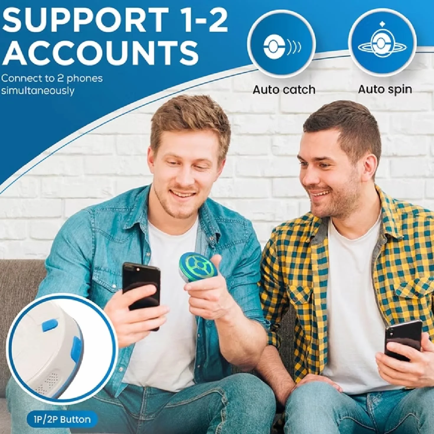 Mcbazel MEGACOM DuoMon 3 łapacz samochodowy do, wersja Pro z bezprzewodowym ładowaniem, automatyczny łapacz obsługuje podwójne konta, bezprzewodowe połączenie 20 m, sterowanie