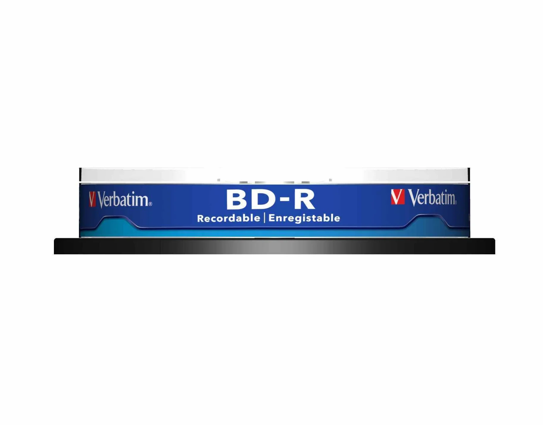 Verbatim BD-R Pojedyncza Warstwa, Płyta Blu-ray 25 GB, 6-Krotna Prędkość Palenia, Ochrona przed Zarysowaniami, 10-Pak Wrzeciona, Niebieski/Biały, 43742