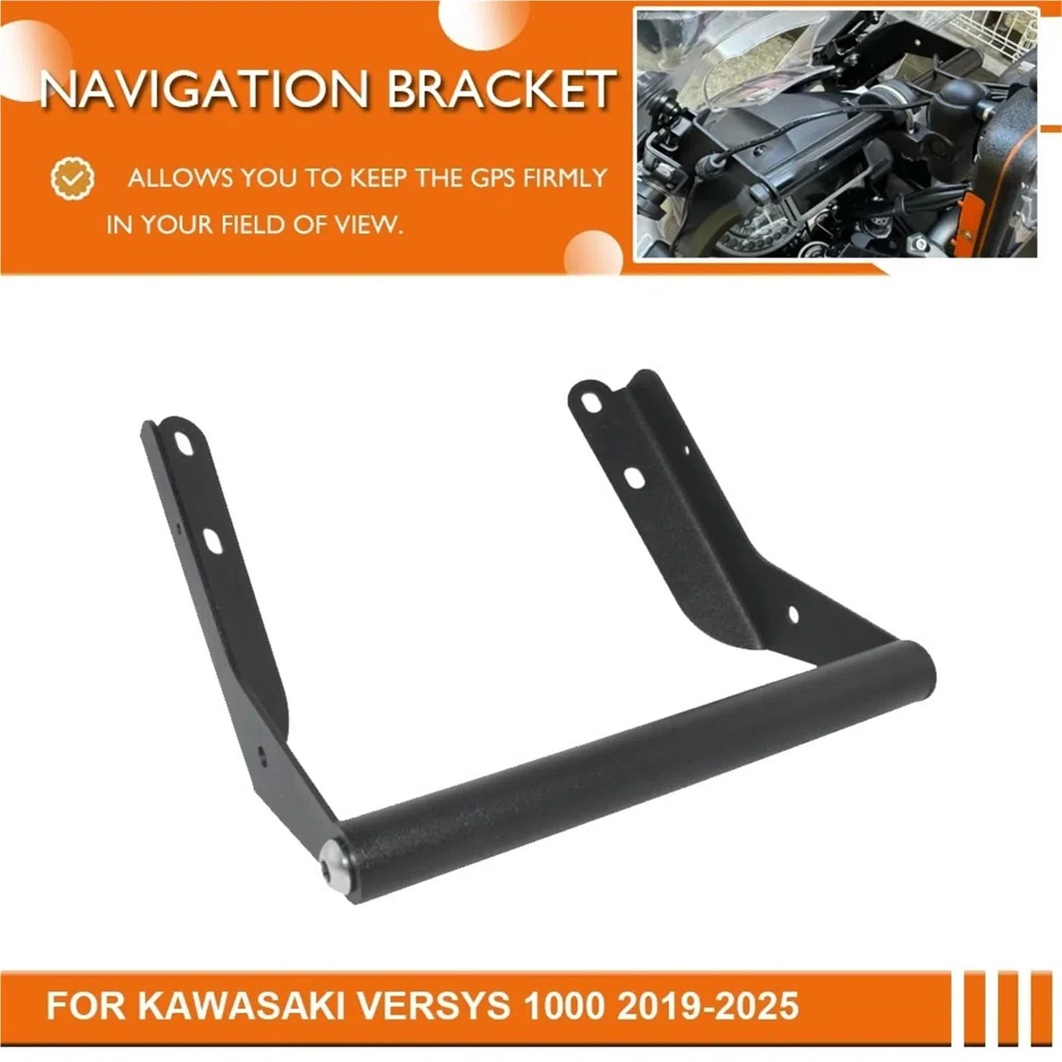 Pasuje do Kawasaki Versys 1000 2019-2024 2025 Uchwyt na nawigację GPS Uchwyt na telefon komórkowy Uchwyt do nawigacji GPS