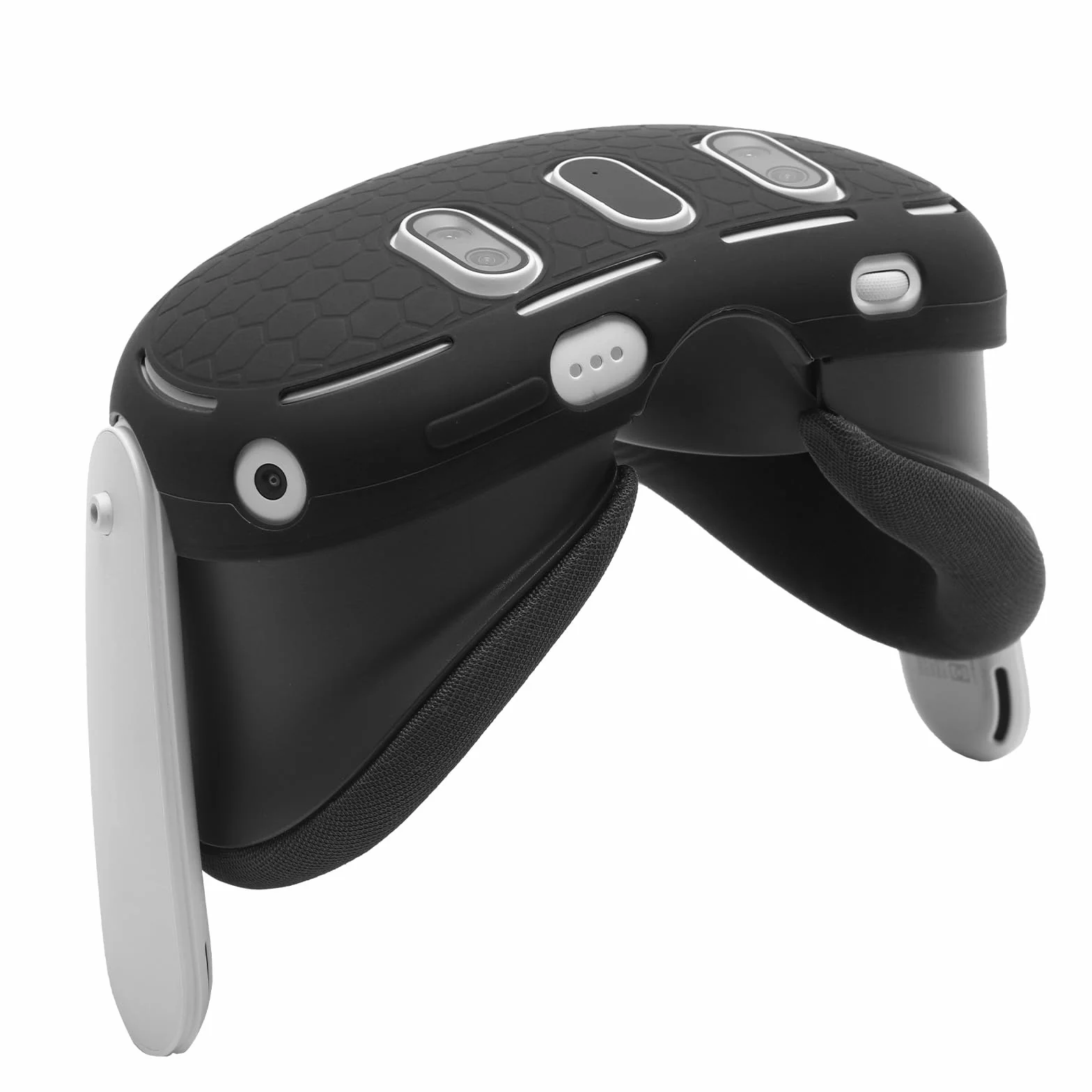 Zestaw silikonowych etui ochronnych kompatybilny z Meta Quest 3, osłona zestawu słuchawkowego z przodu + osłona twarzy VR + osłona uchwytu na kontroler dotykowy, wymienne akcesoria VR (czarny)